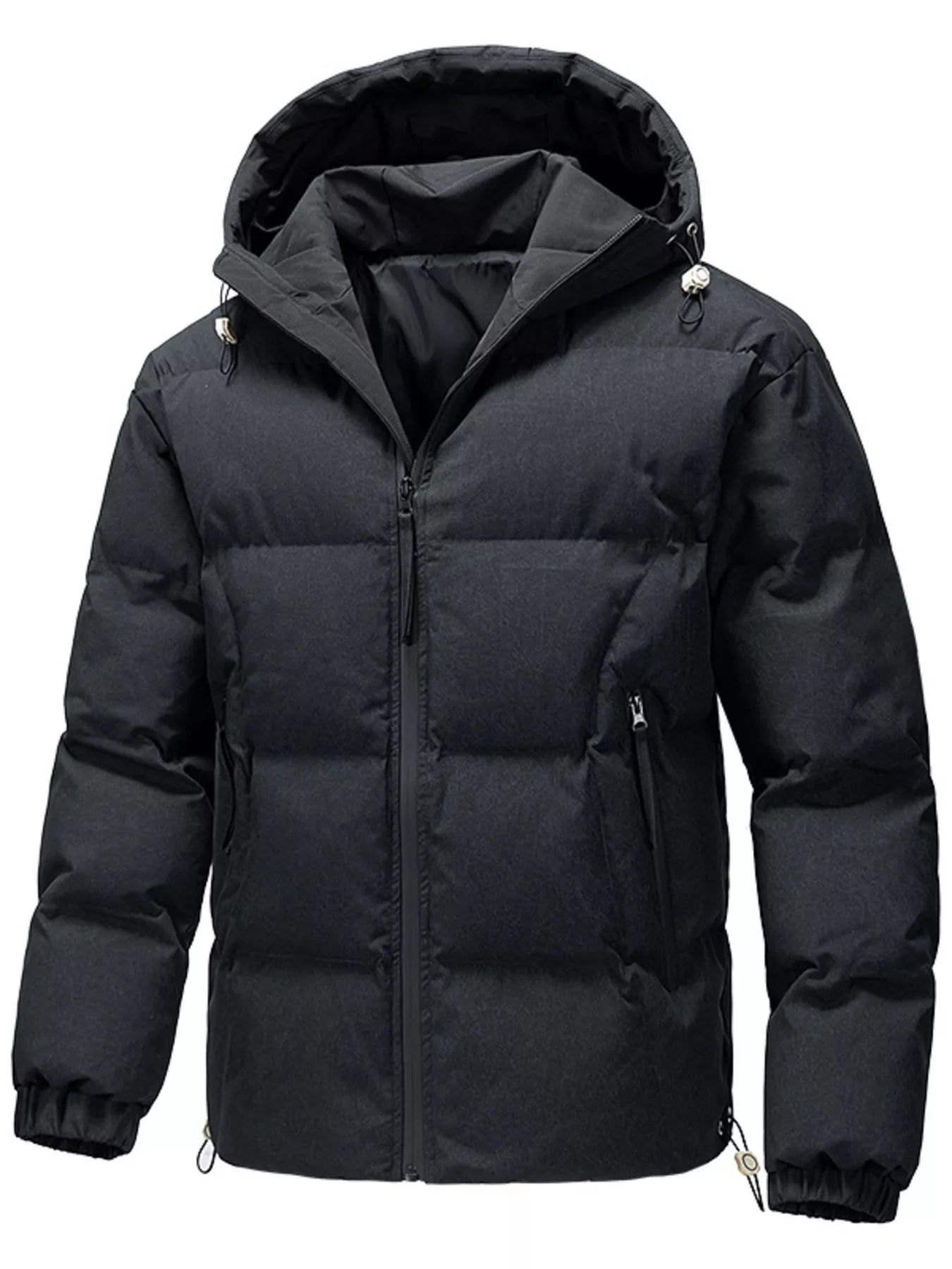 Men's Plus Size Warm Padded Hooded Puffer Jacket - PBNJ FASHIONS