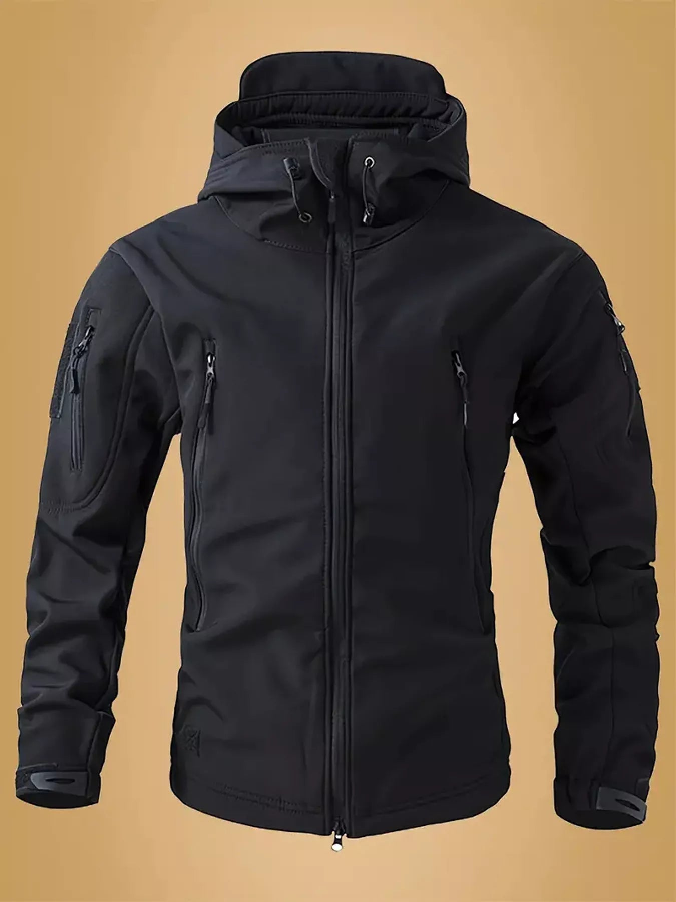 Men's Zip Up Long Sleeve Hooded Jacket - PBNJ FASHIONS