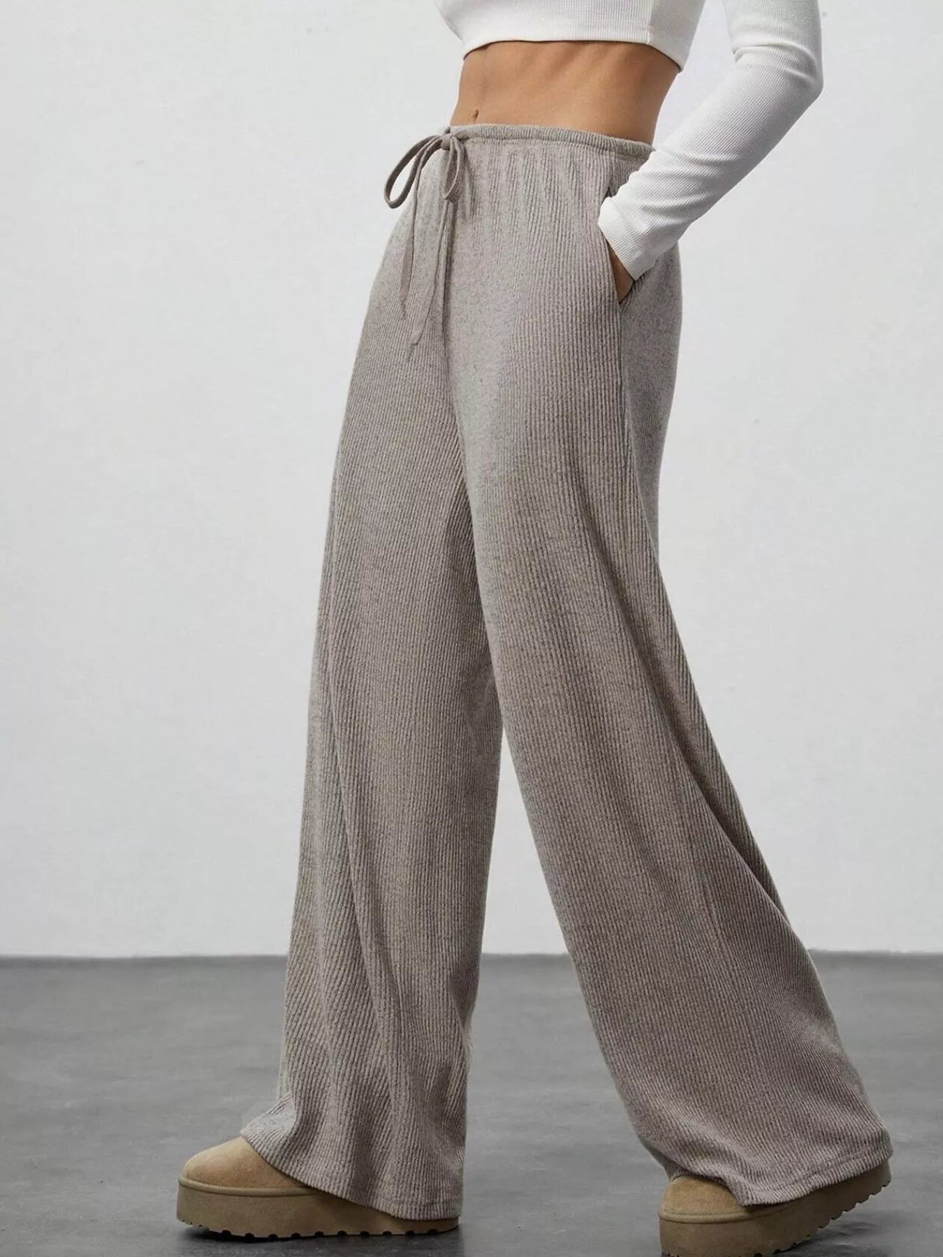 Relaxed Fit Drawstring Pants - PBNJ FASHIONS