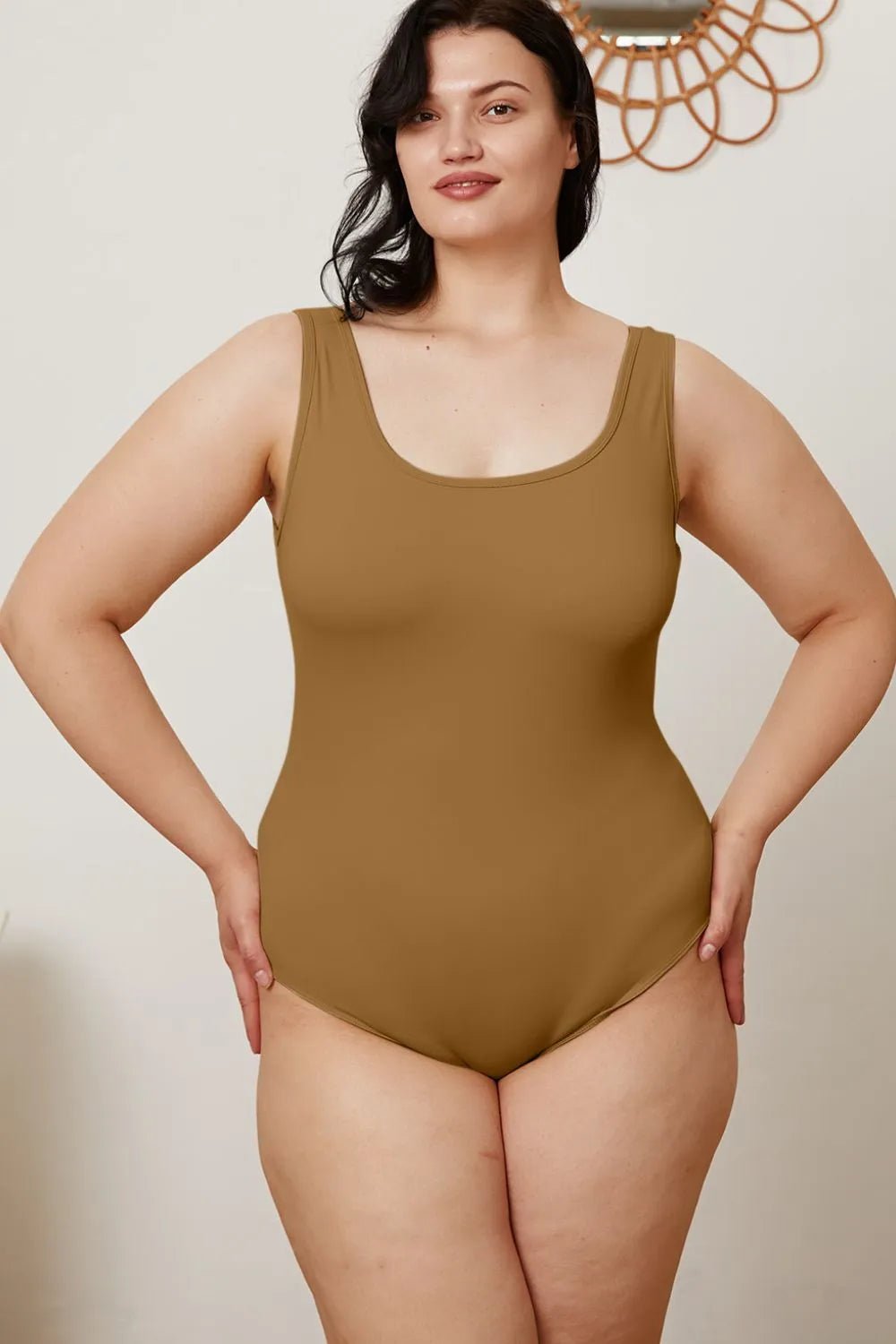 Basic Bae Full Size Square Neck Sleeveless Bodysuit - PBNJ FASHIONS