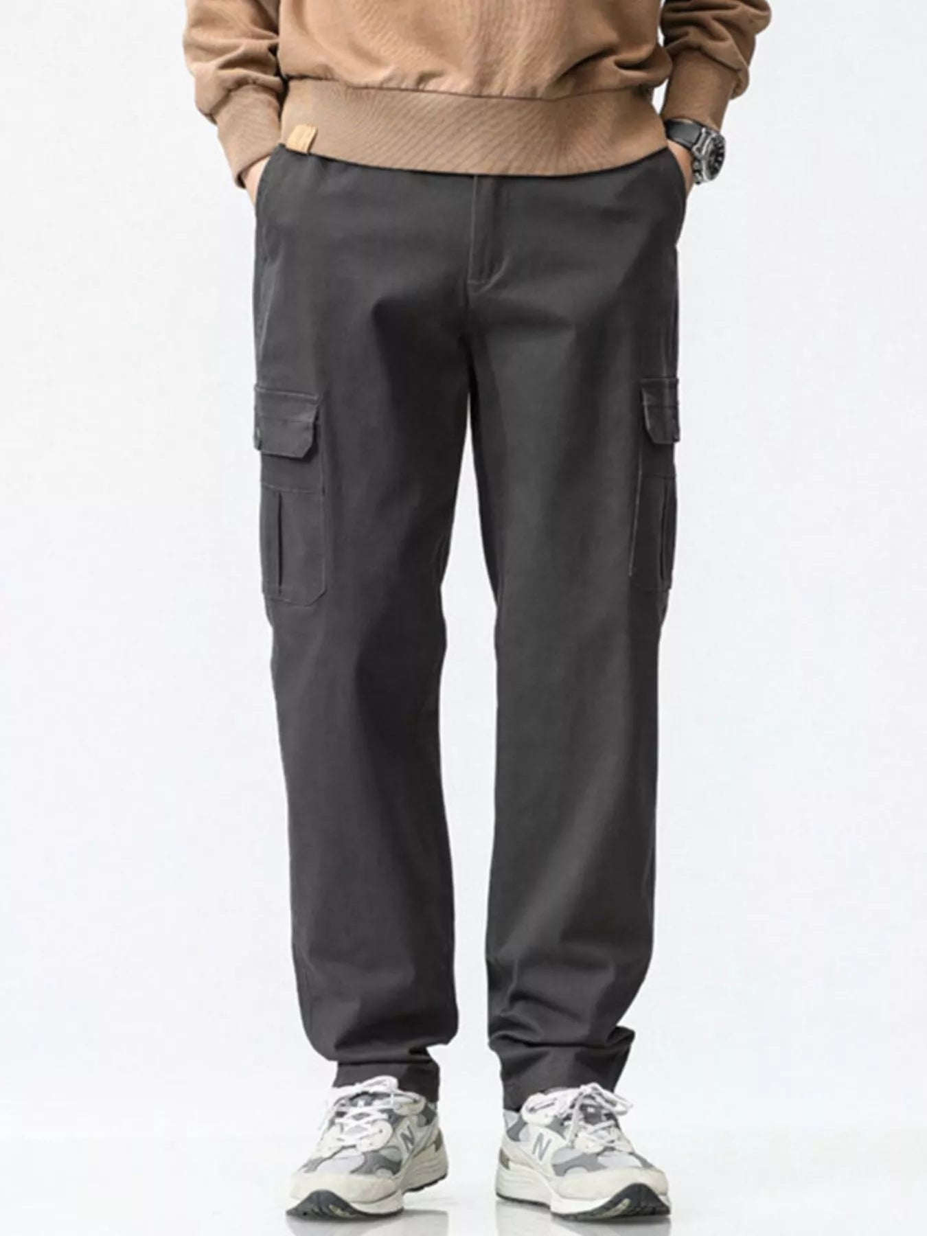 Men's Plus Size Relaxed Fit Cargo Pants - PBNJ FASHIONS