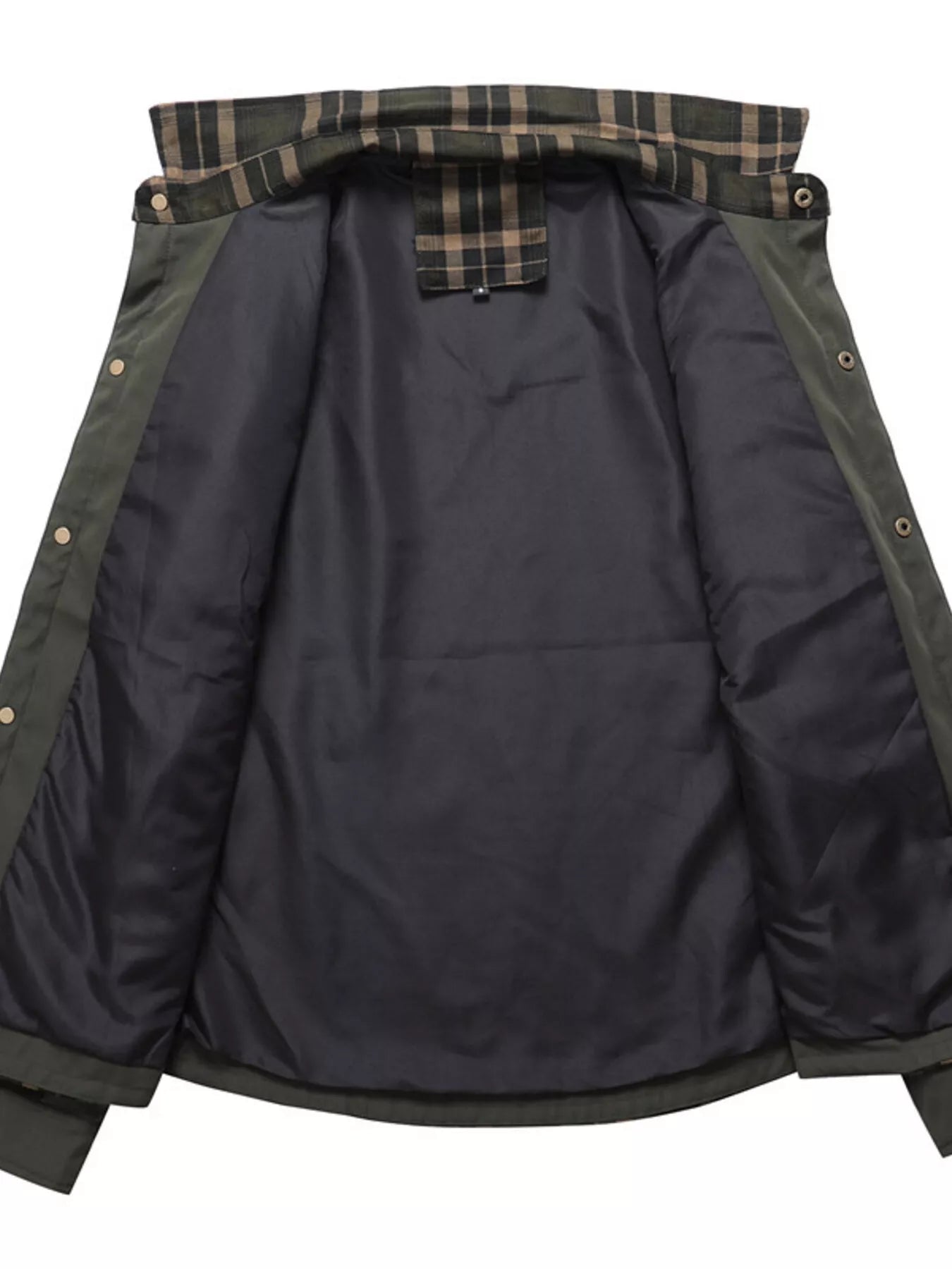 Men's Full Size Button Up Long Sleeve Plaid Shirt Plus Size - PBNJ FASHIONS