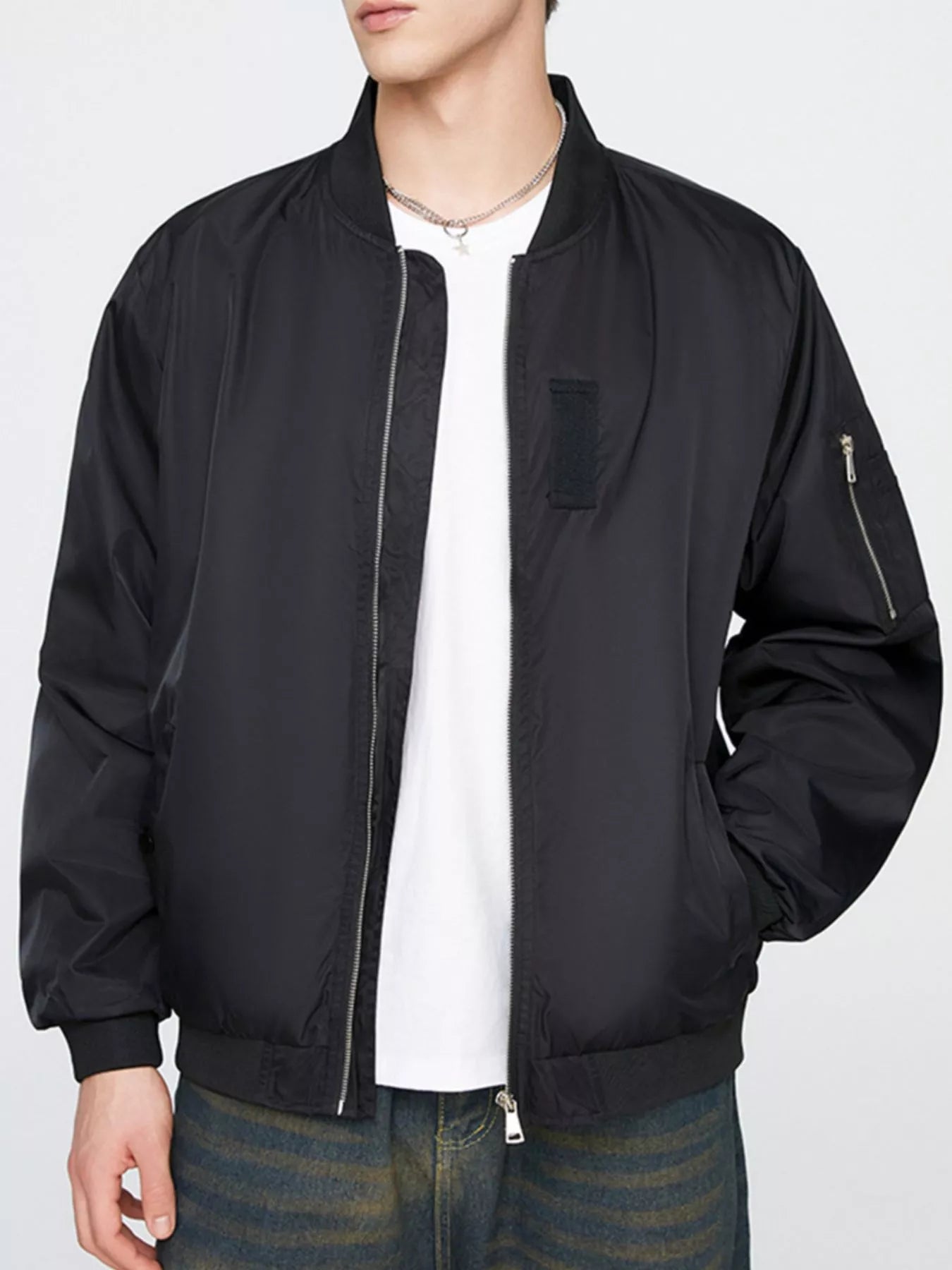 Men's Plus Size Zip Up Lightweight Bomber Jacket - PBNJ FASHIONS