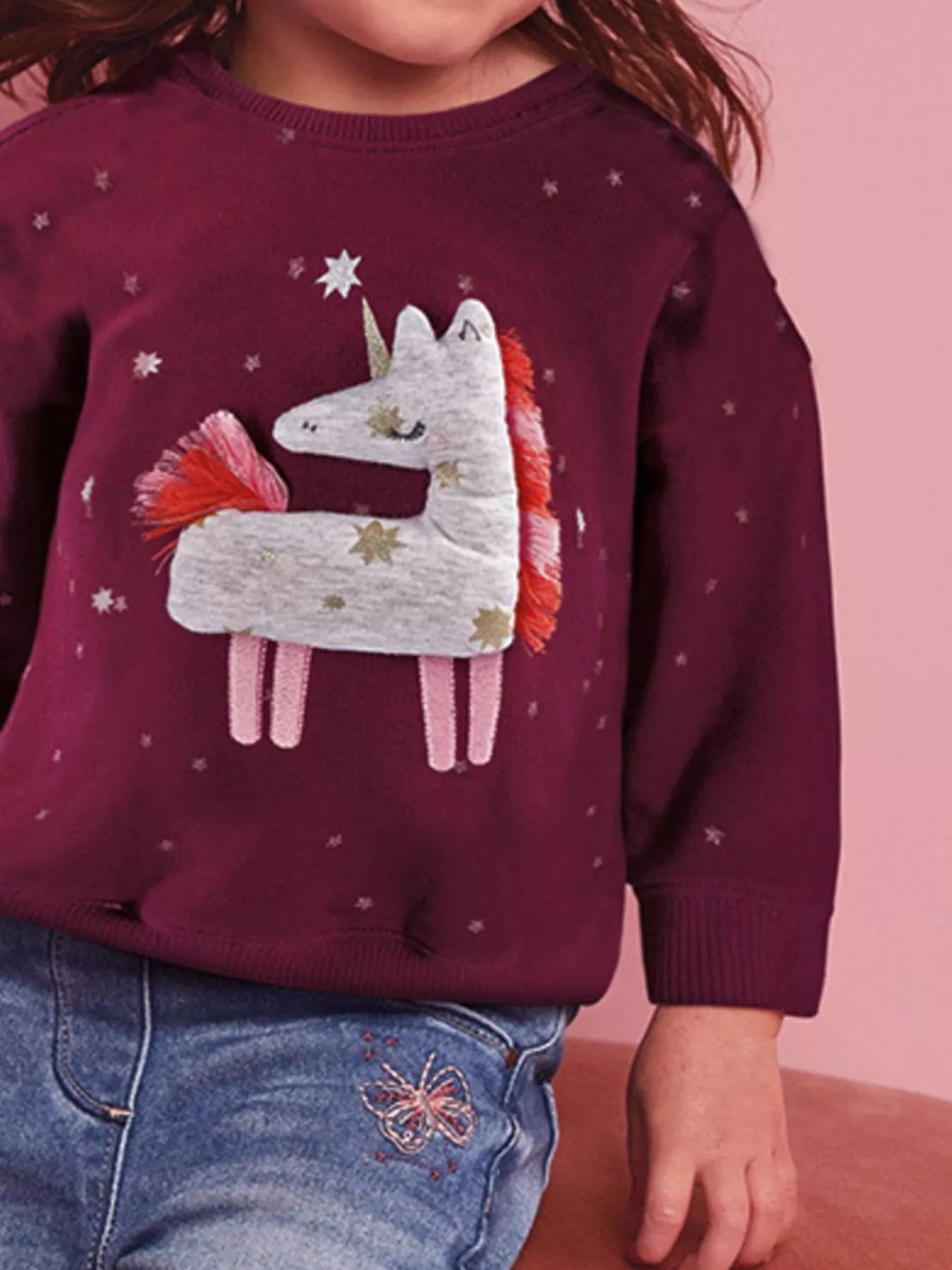 Children's Unicorn Round Neck Sweatshirt - PBNJ FASHIONS