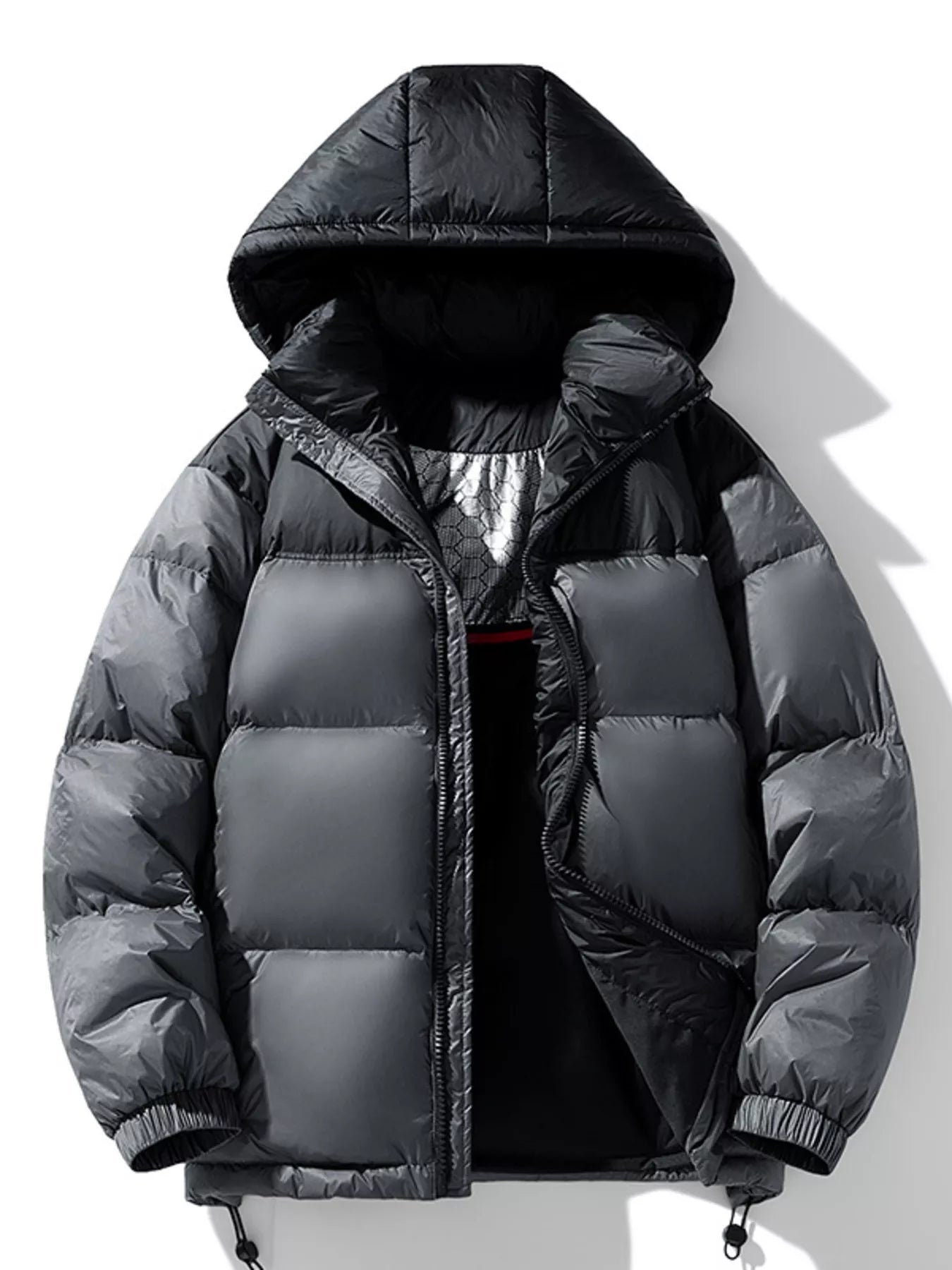 Men's Full Size Hooded Padded Puffer Jacket Plus Size - PBNJ FASHIONS