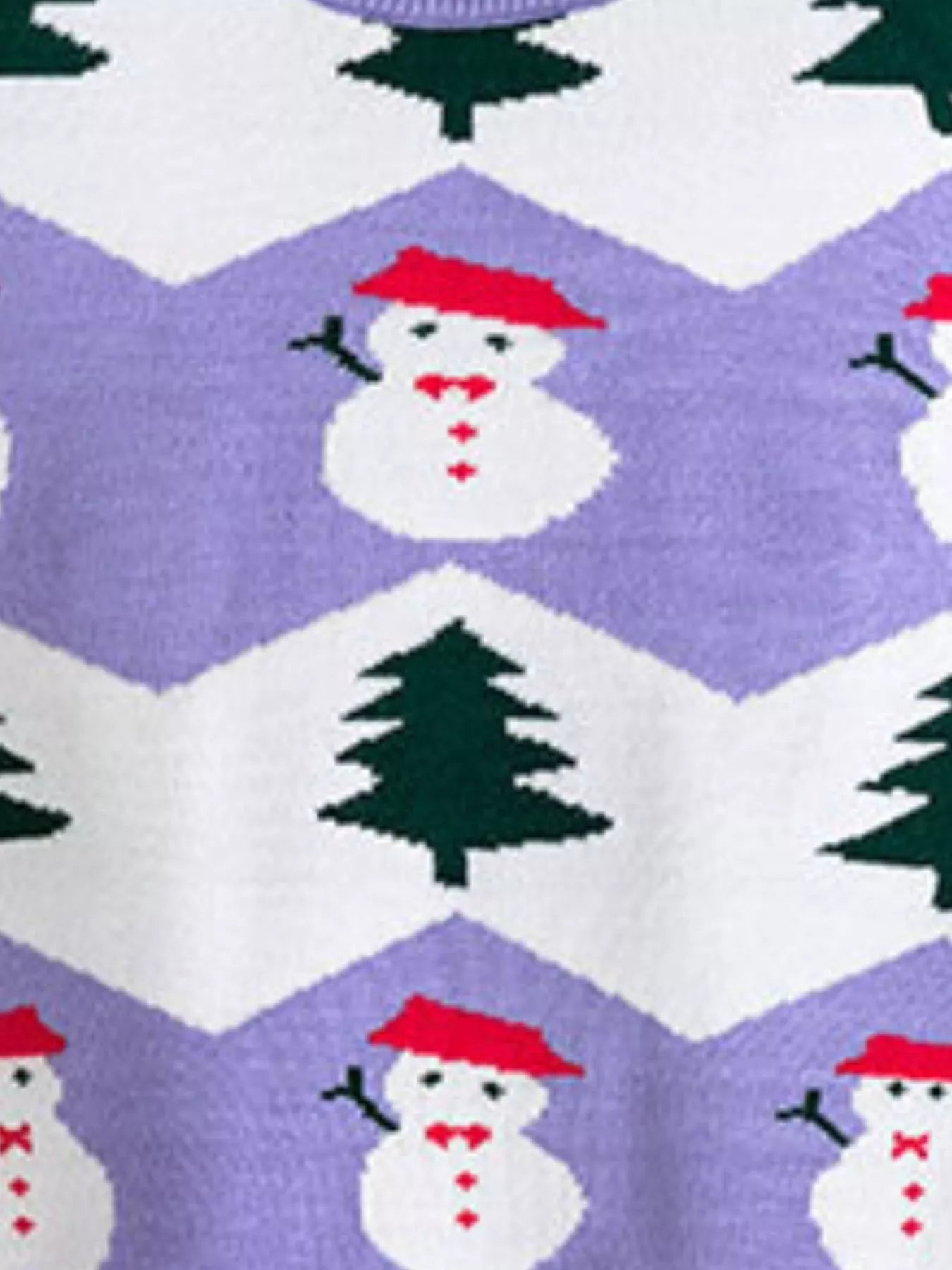 Children's Snowman & Tree Pattern Sweater - PBNJ FASHIONS