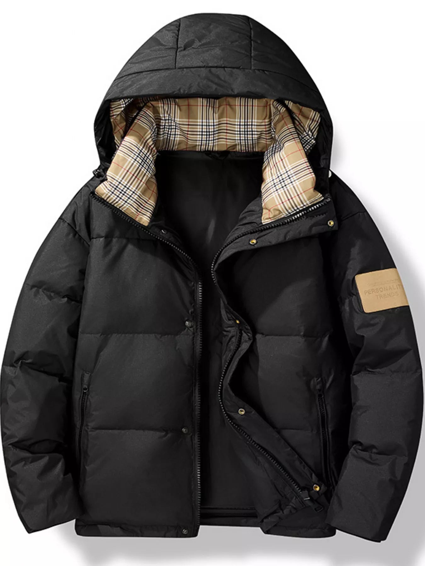 Men's Plus Size Warm Padded Hooded Down Puffer Jacket - PBNJ FASHIONS