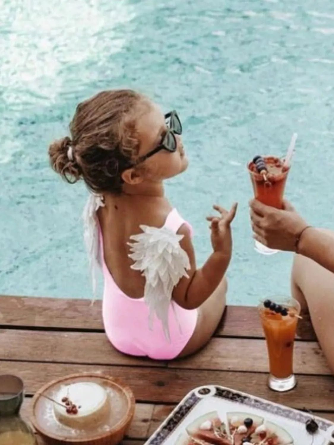 Backless Wide Strap Parent - Child Swimwear - PBNJ FASHIONS