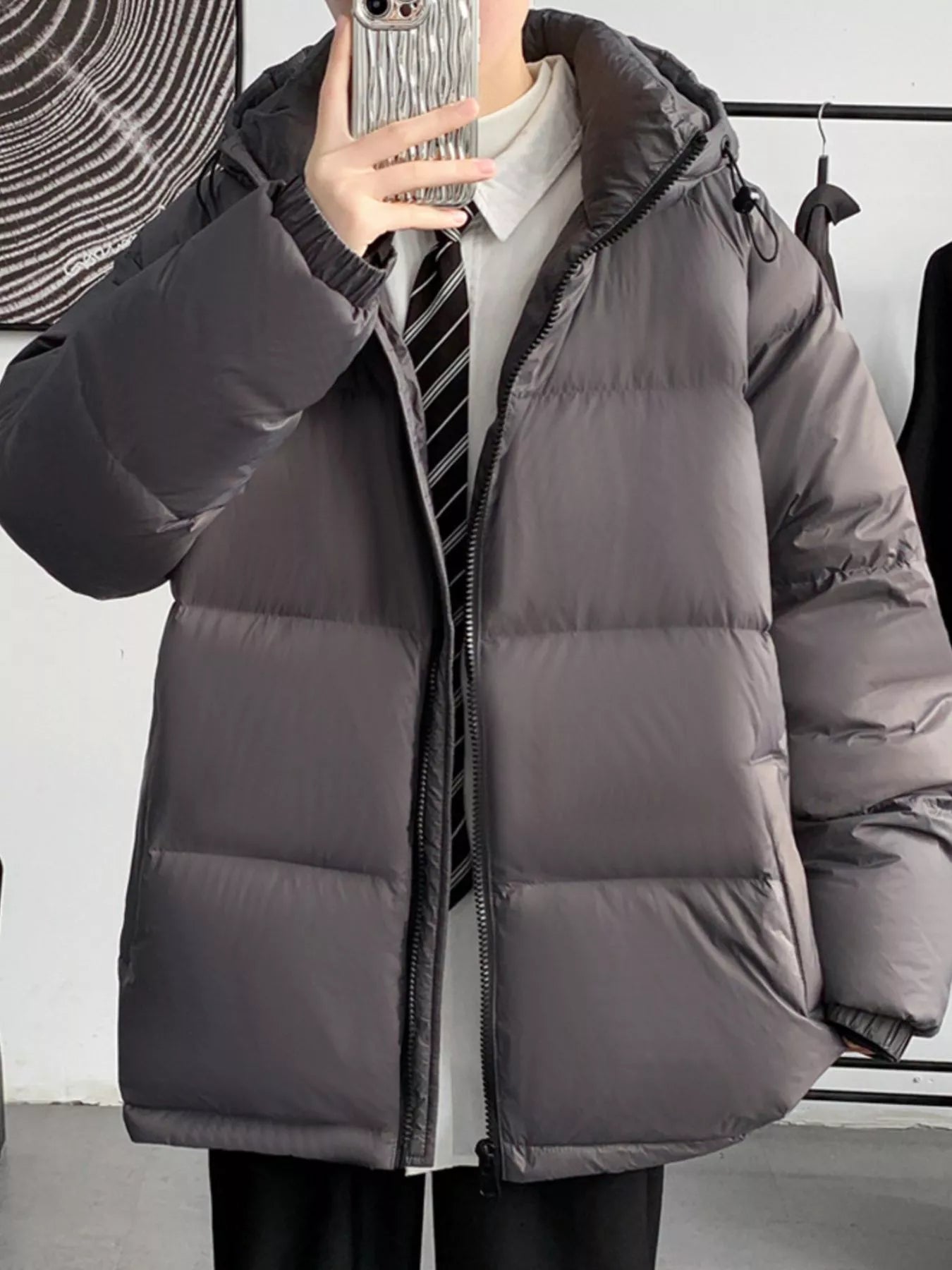 Men's Full Size Warm Padded Hooded Puffer Jacket Plus Size - PBNJ FASHIONS