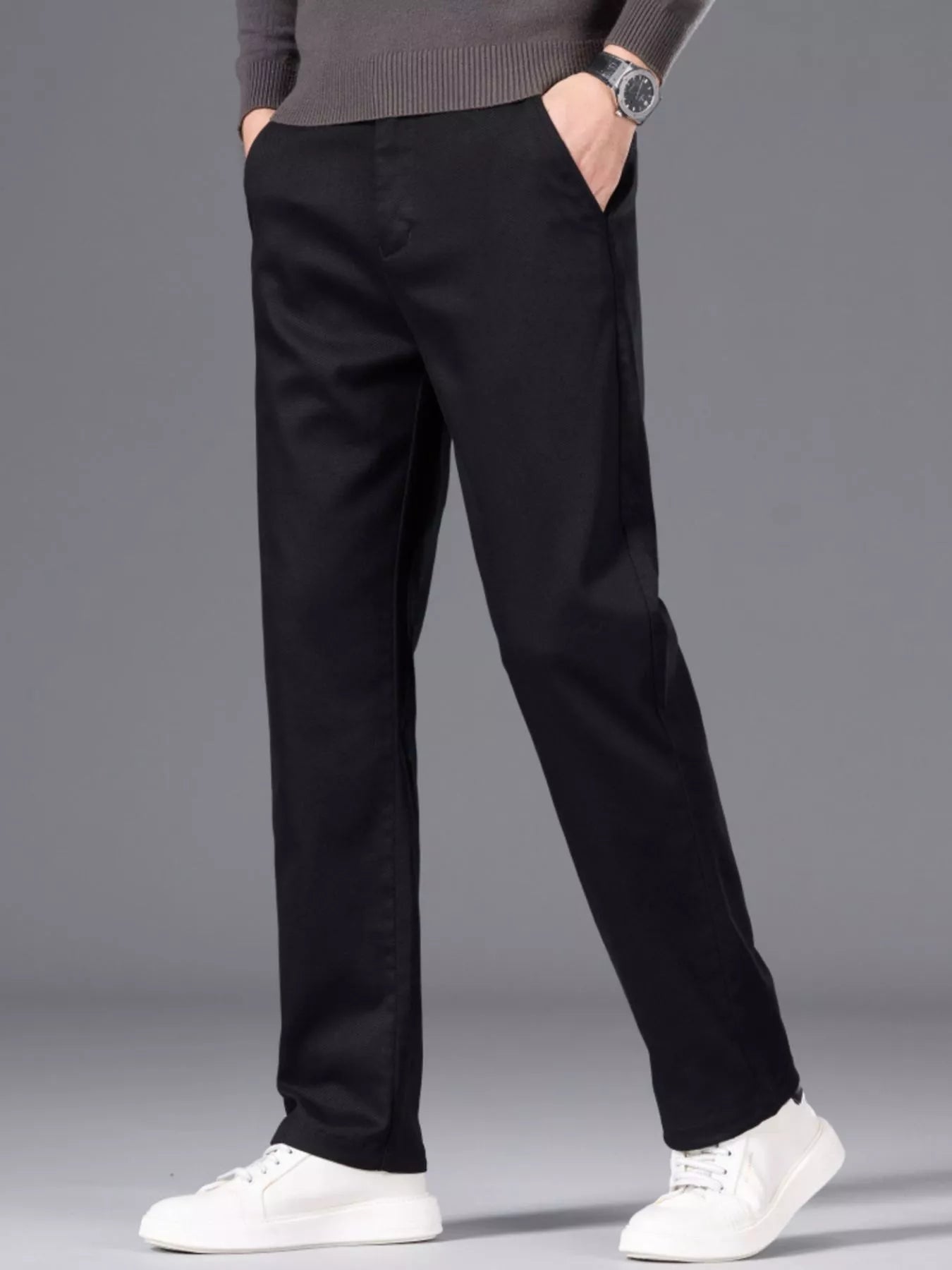 Men's Classic Straight - Leg Pants - PBNJ FASHIONS