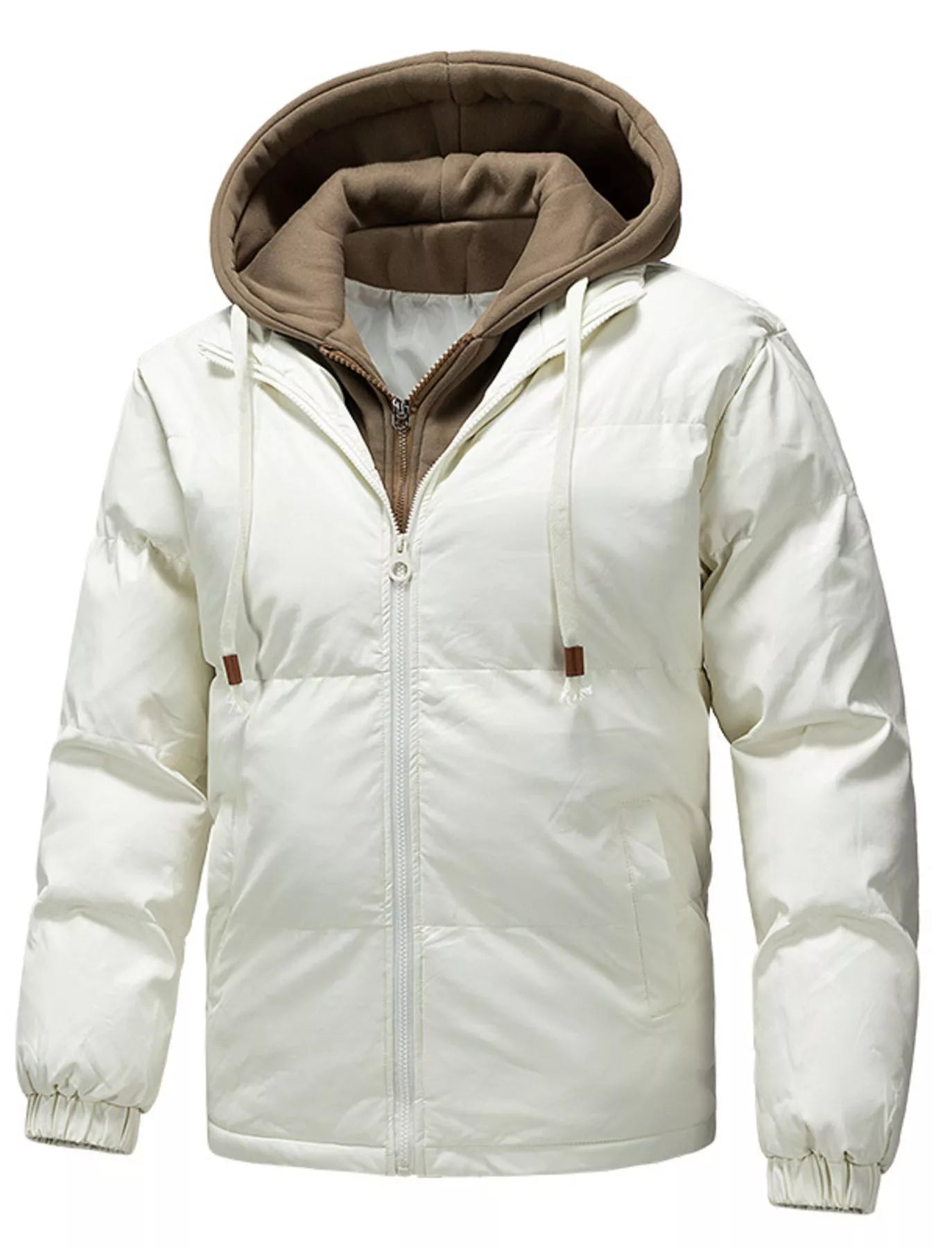 Men's Plus Size Zip Up Long Sleeve Hooded Jacket - PBNJ FASHIONS