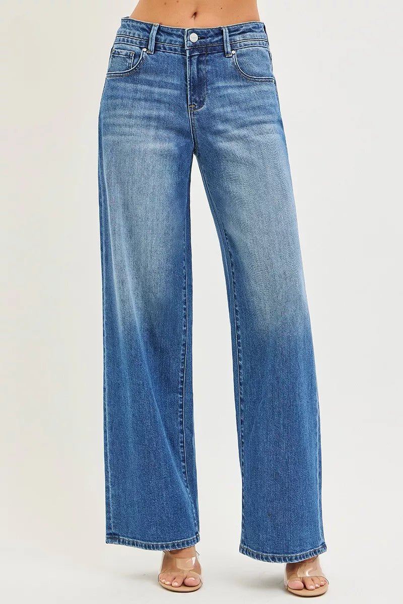 RISEN Slouchy Baggy Jeans with Pockets - PBNJ FASHIONS