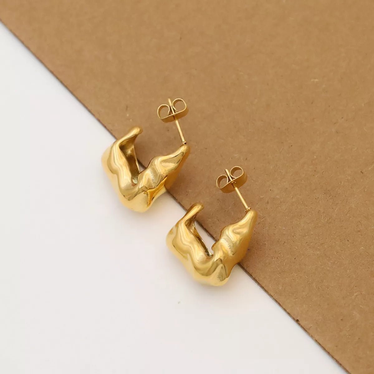 18K Gold - Plated Stud Earrings - PBNJ FASHIONS