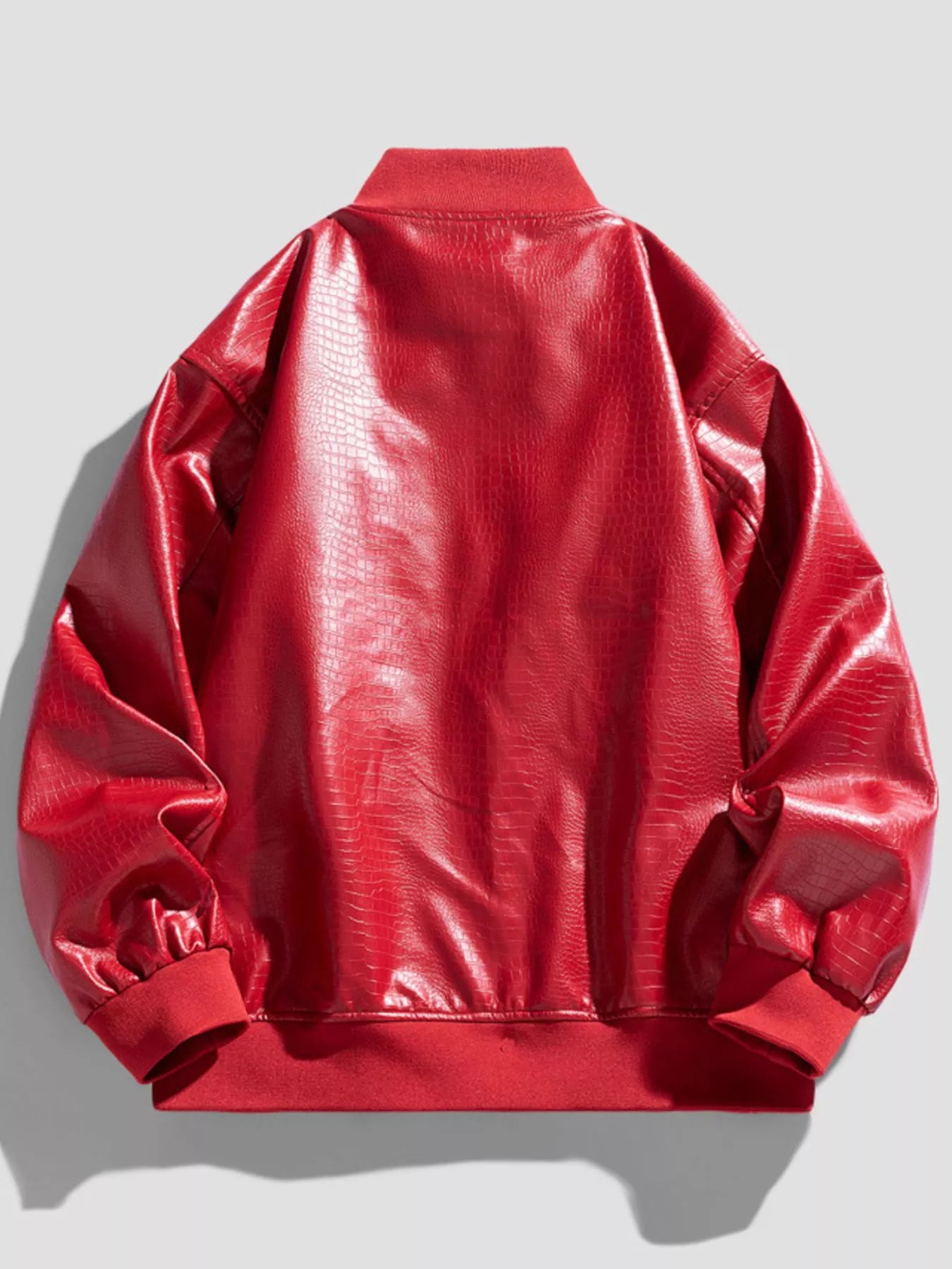 Men's Plus Size Zip Up Leather Jacket - PBNJ FASHIONS