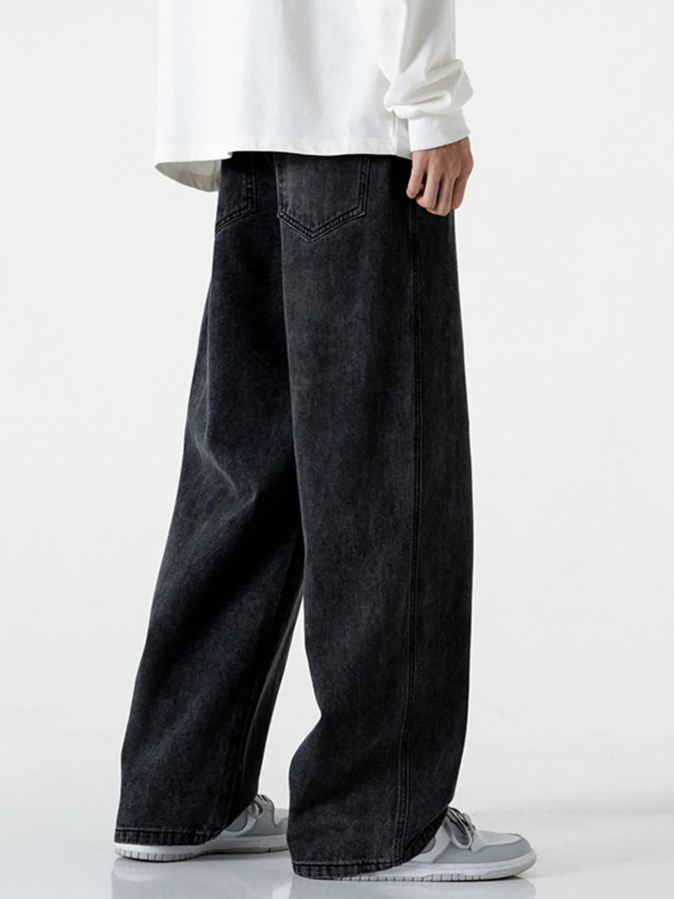 Men's Full Size Vintage Wash Wide Leg Jeans Plus Size - PBNJ FASHIONS