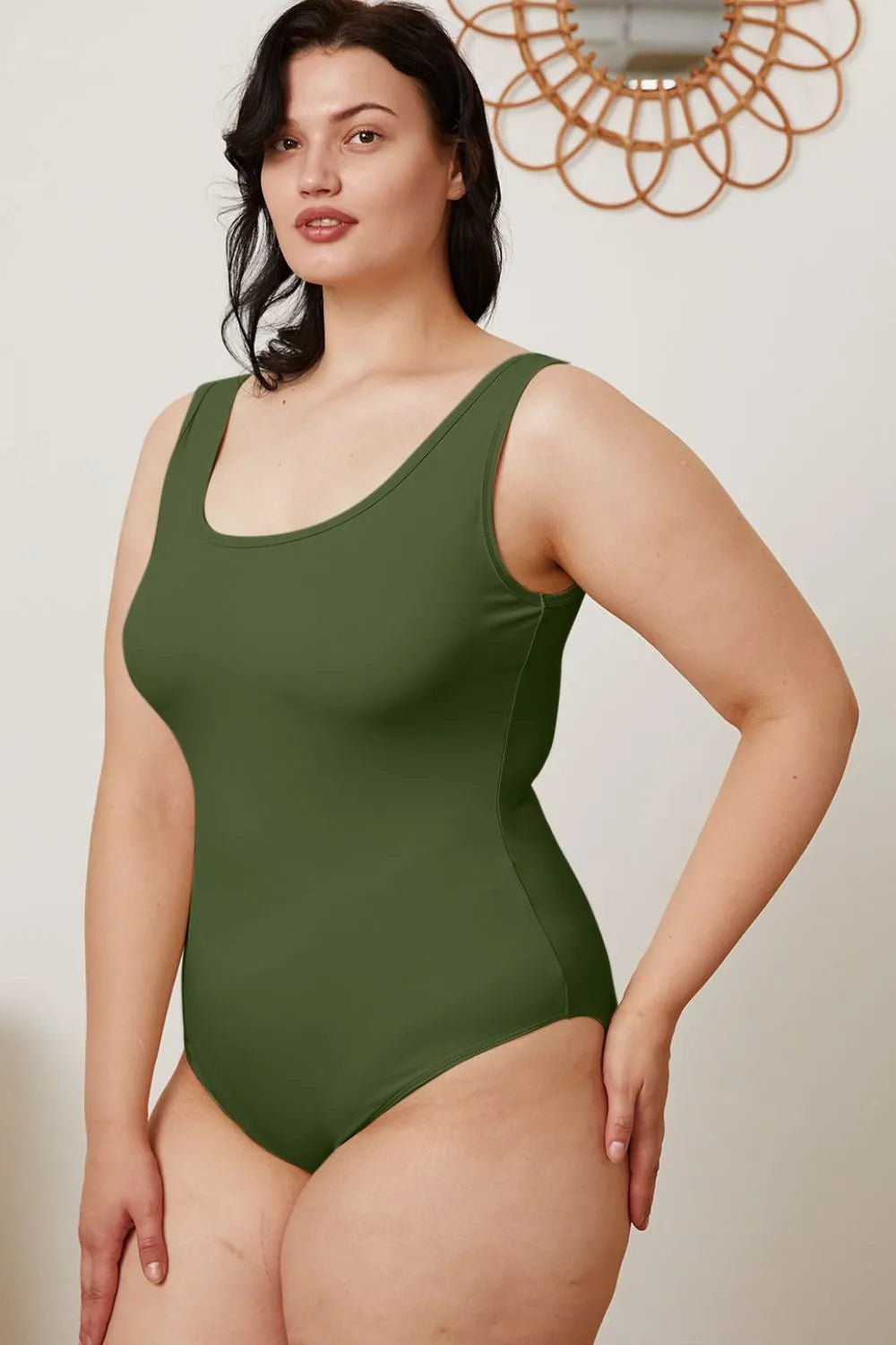 Basic Bae Full Size Square Neck Sleeveless Bodysuit - PBNJ FASHIONS