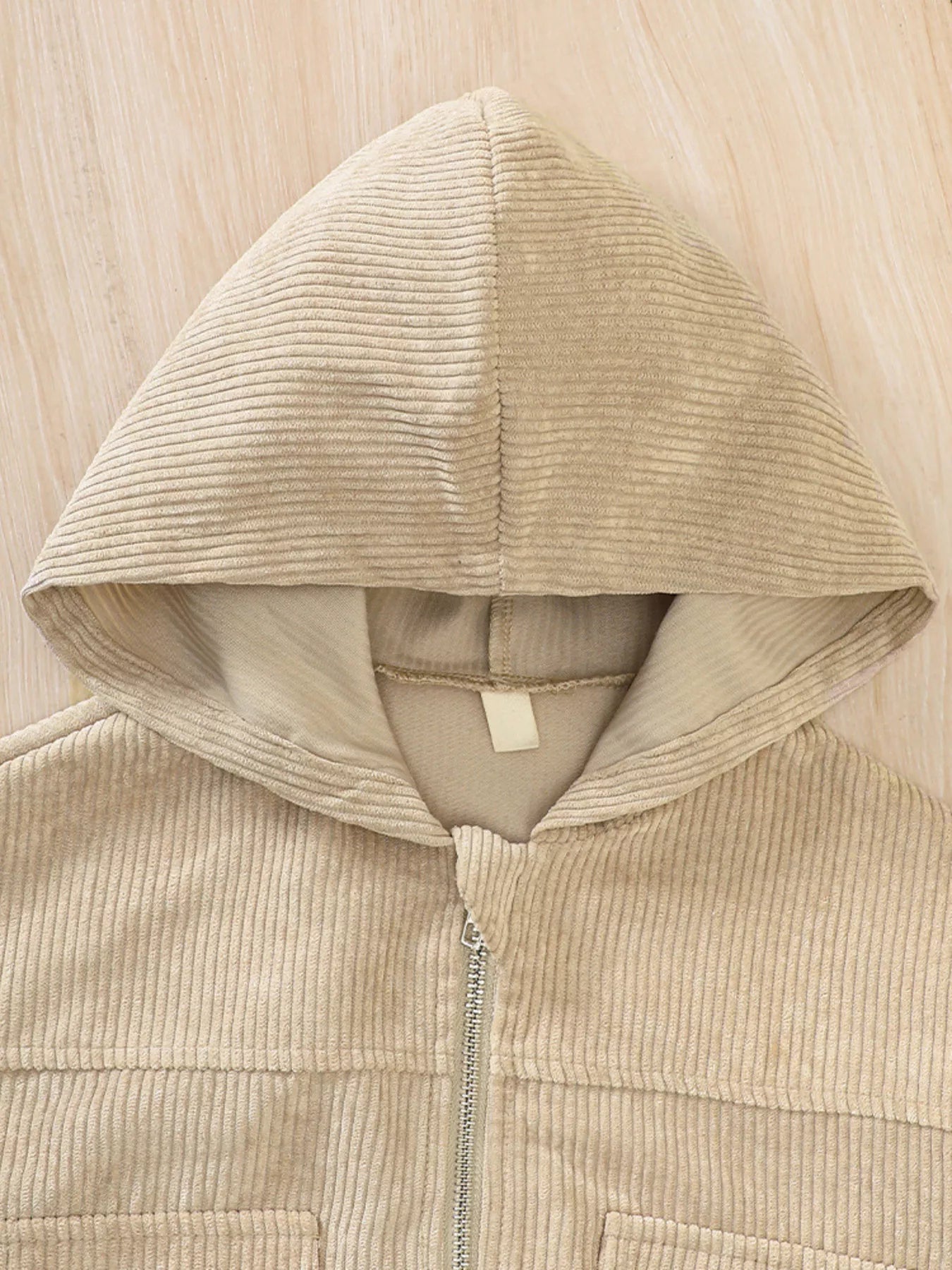 Children's Casual Corduroy Hooded Jacket - PBNJ FASHIONS