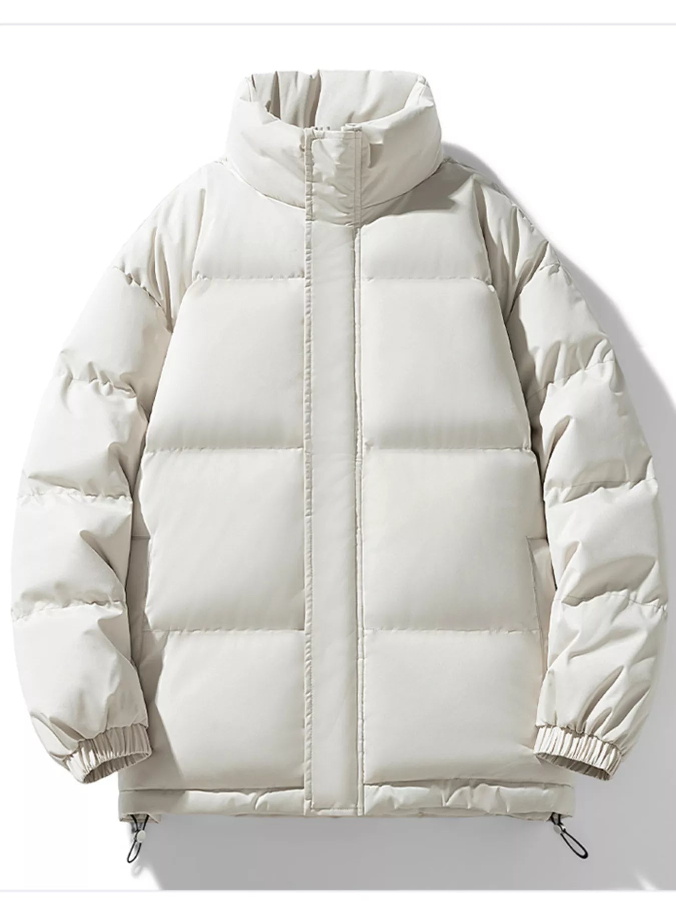 Men's Full Size Padded Stand Collar Winter Coat Plus Size - PBNJ FASHIONS