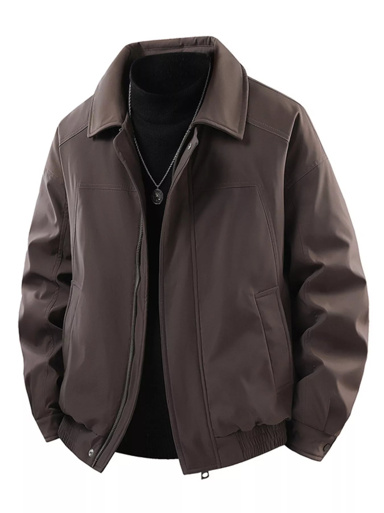 Men's Zip Up Casual Jacket - PBNJ FASHIONS
