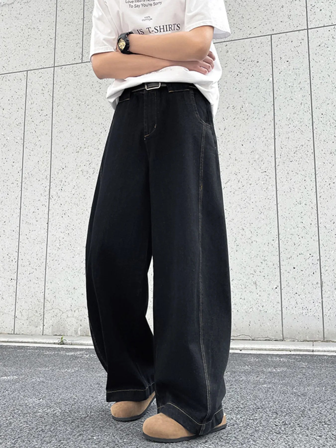 Men's Oversized Loose Fit Jeans | 100% Cotton | Machine Washable - PBNJ FASHIONS