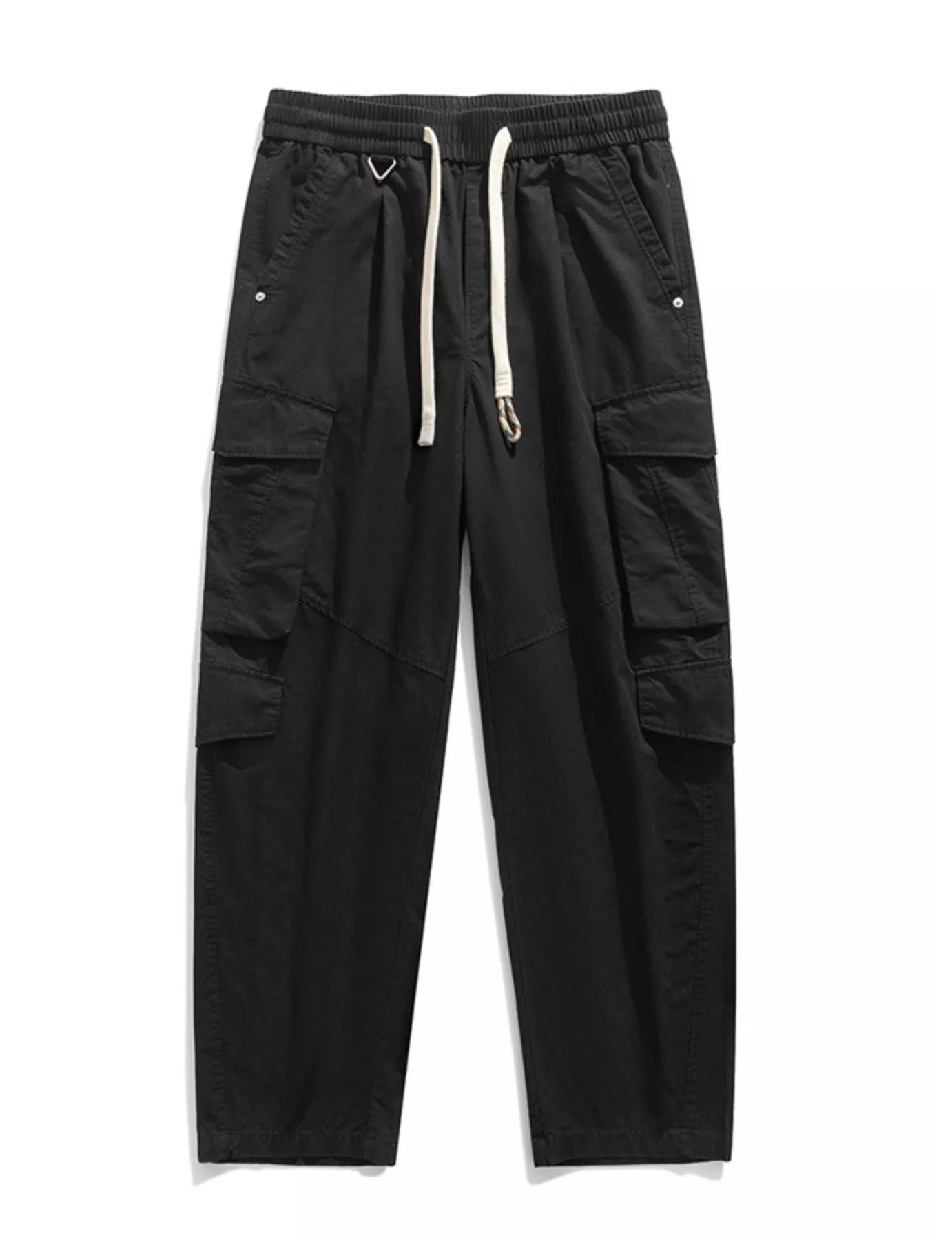 Men's Plus Size Loose Fit Cargo Pants with Drawstring - PBNJ FASHIONS