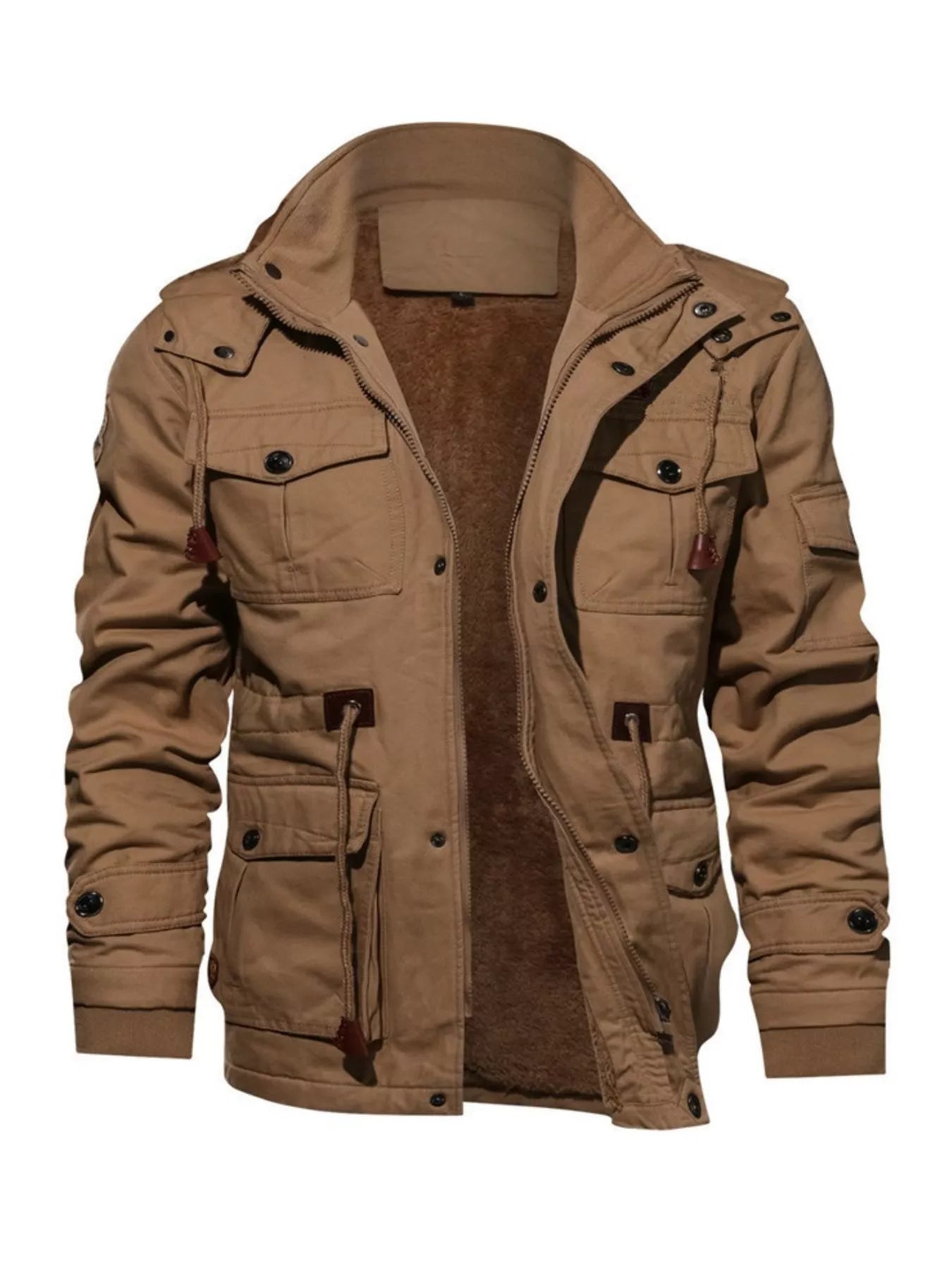 Men's Plus Size Zip Up Warm Winter Coat - PBNJ FASHIONS