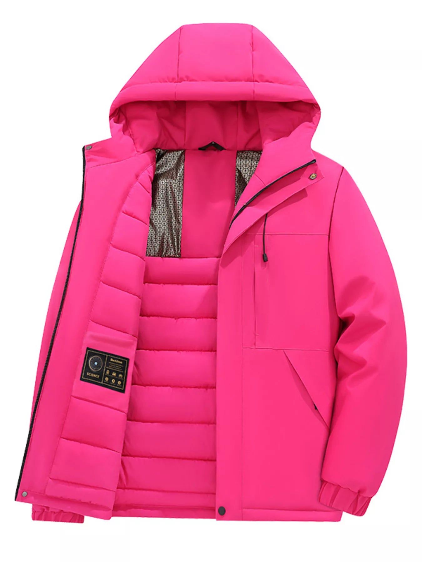 Men's Full Size Zip Up Hooded Winter Coat Plus Size - PBNJ FASHIONS