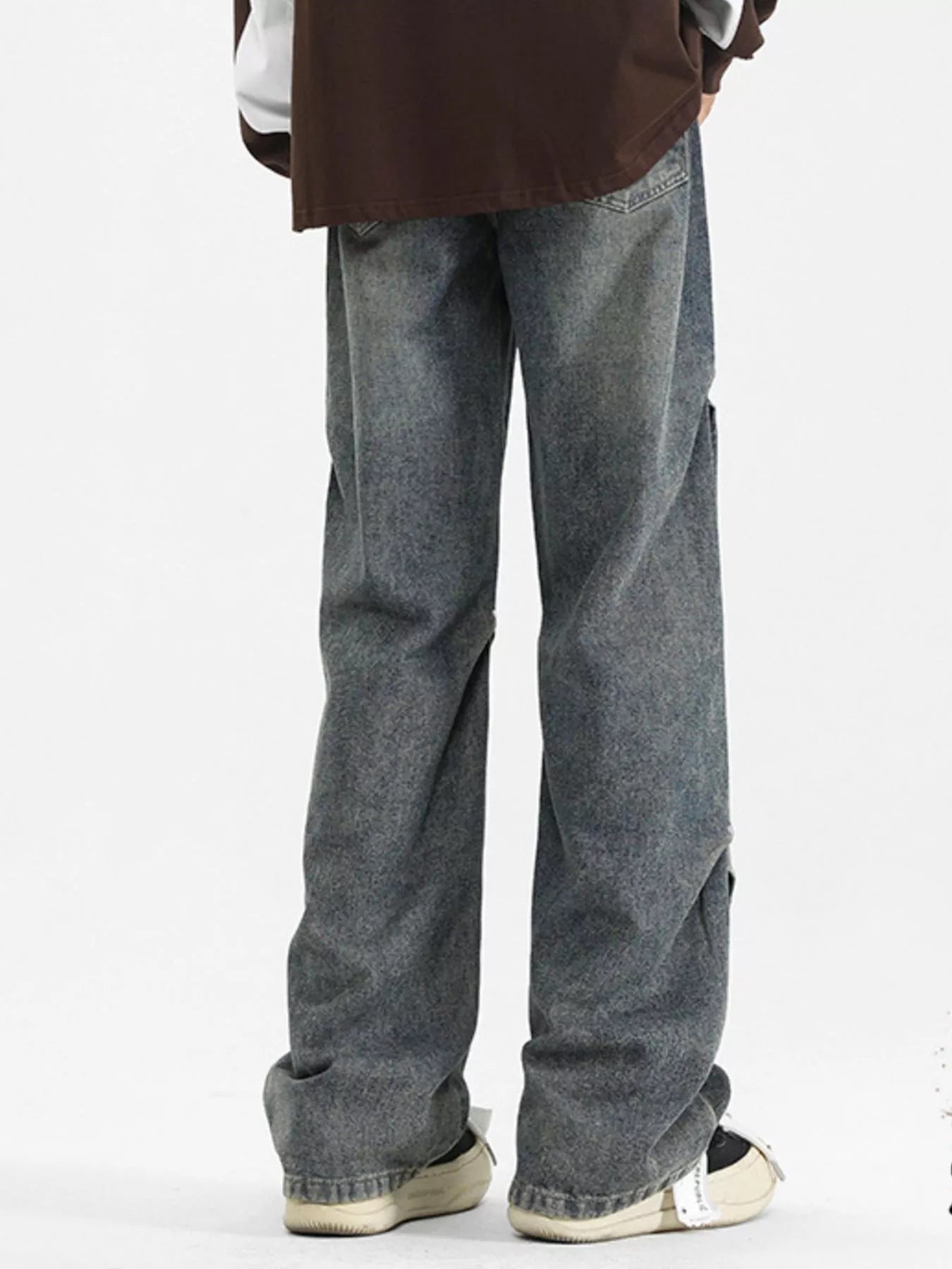 Men's Full Size Wide Leg Gradient Jeans Plus Size - PBNJ FASHIONS