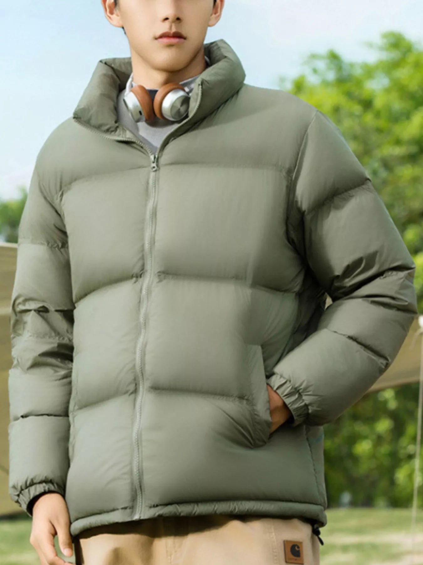 Men's Full Size Lightweight Packable Zip Up Puffer Jacket Plus Size - PBNJ FASHIONS