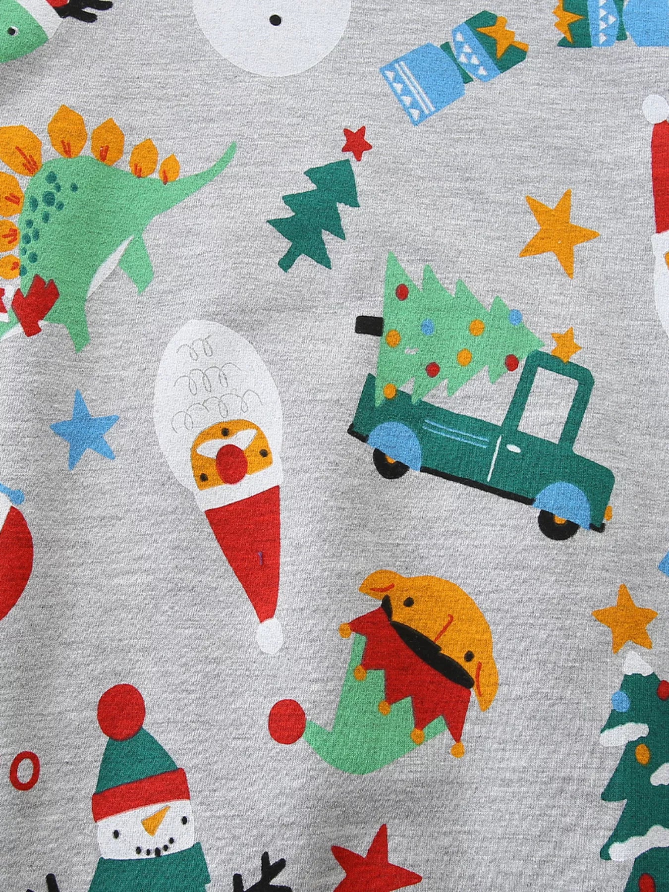 Children's Christmas Print Crewneck Sweatshirt - PBNJ FASHIONS