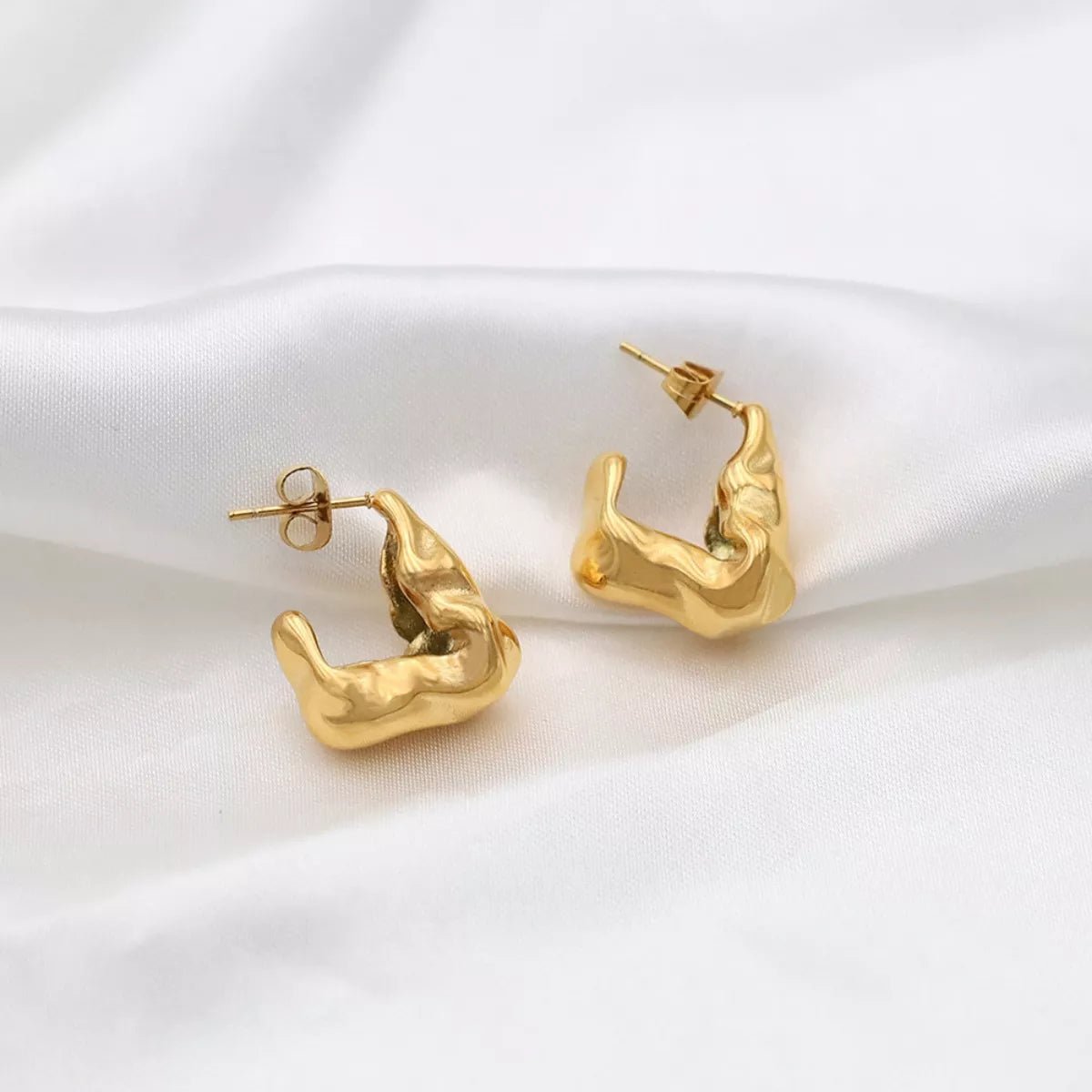 18K Gold - Plated Stud Earrings - PBNJ FASHIONS