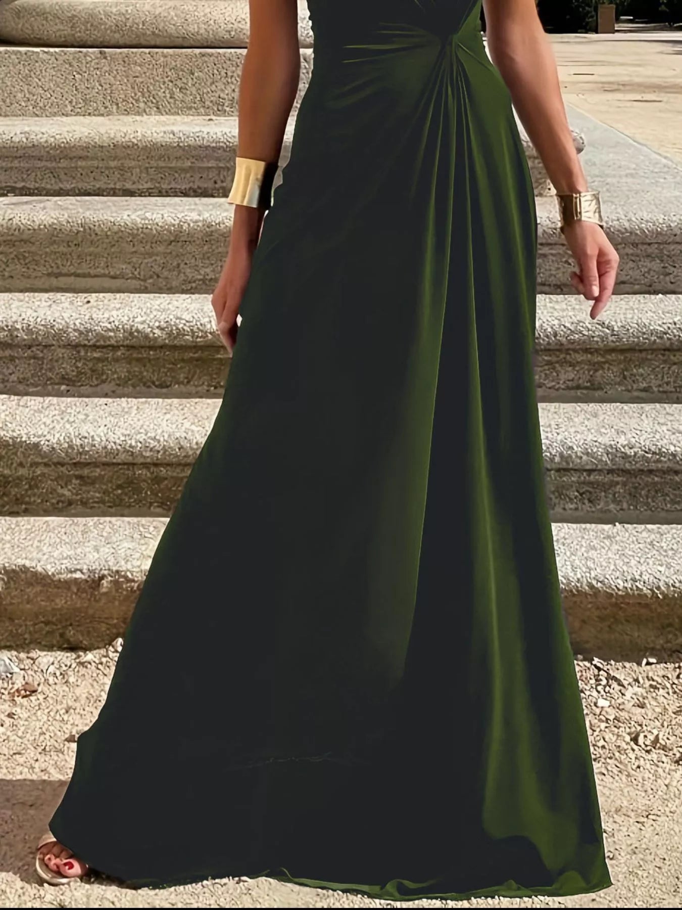 Twisted Round Neck Sleeveless Maxi Dress - PBNJ FASHIONS