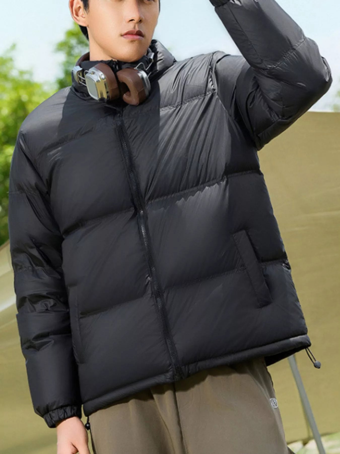 Men's Full Size Lightweight Packable Zip Up Puffer Jacket Plus Size - PBNJ FASHIONS