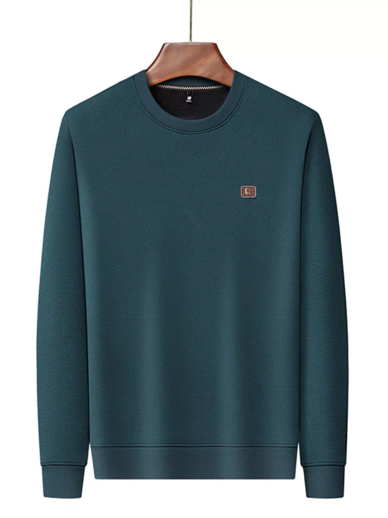 Men's Plus Size Long Sleeve Textured Casual T-Shirt - PBNJ FASHIONS