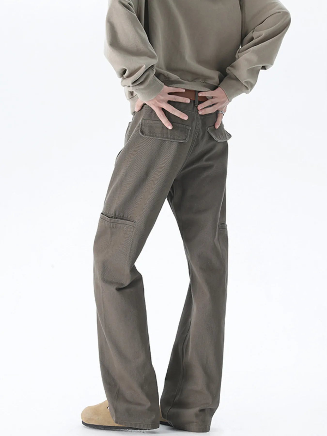 Men's Plus Size Wide Leg Casual Jeans - PBNJ FASHIONS