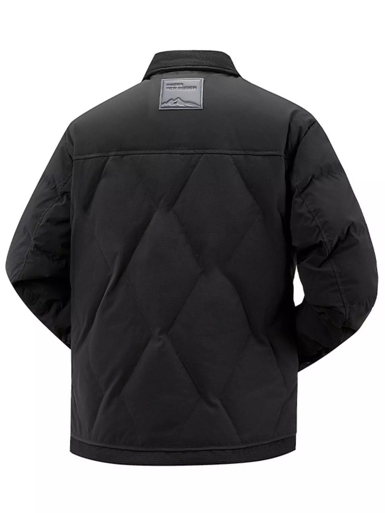 Men's Plus Size Quilted Snap - Down Padded Coat - PBNJ FASHIONS