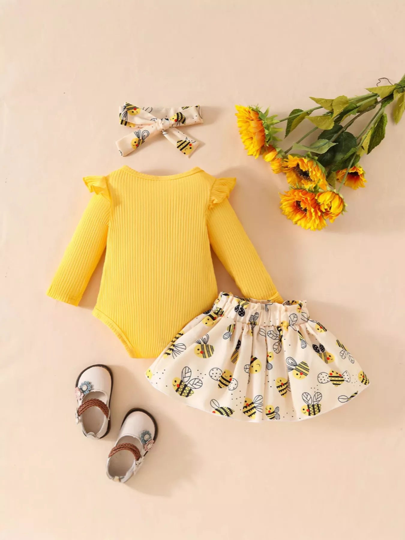 Children's Little Lady Bee - Themed 3 - Piece Set - PBNJ FASHIONS