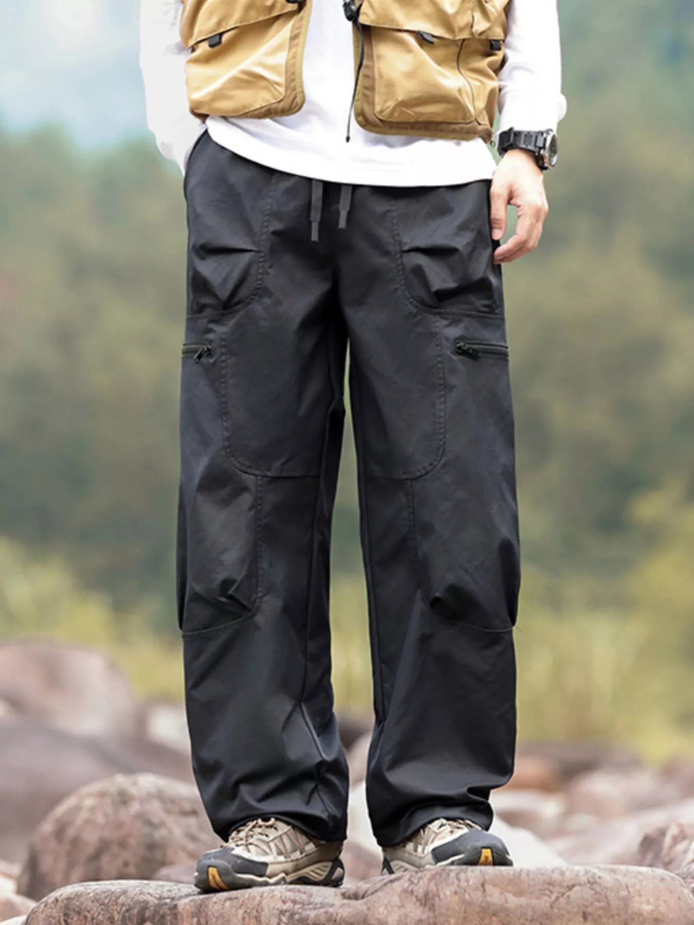 Men's Plus Size Relaxed Fit Cargo Pants - PBNJ FASHIONS