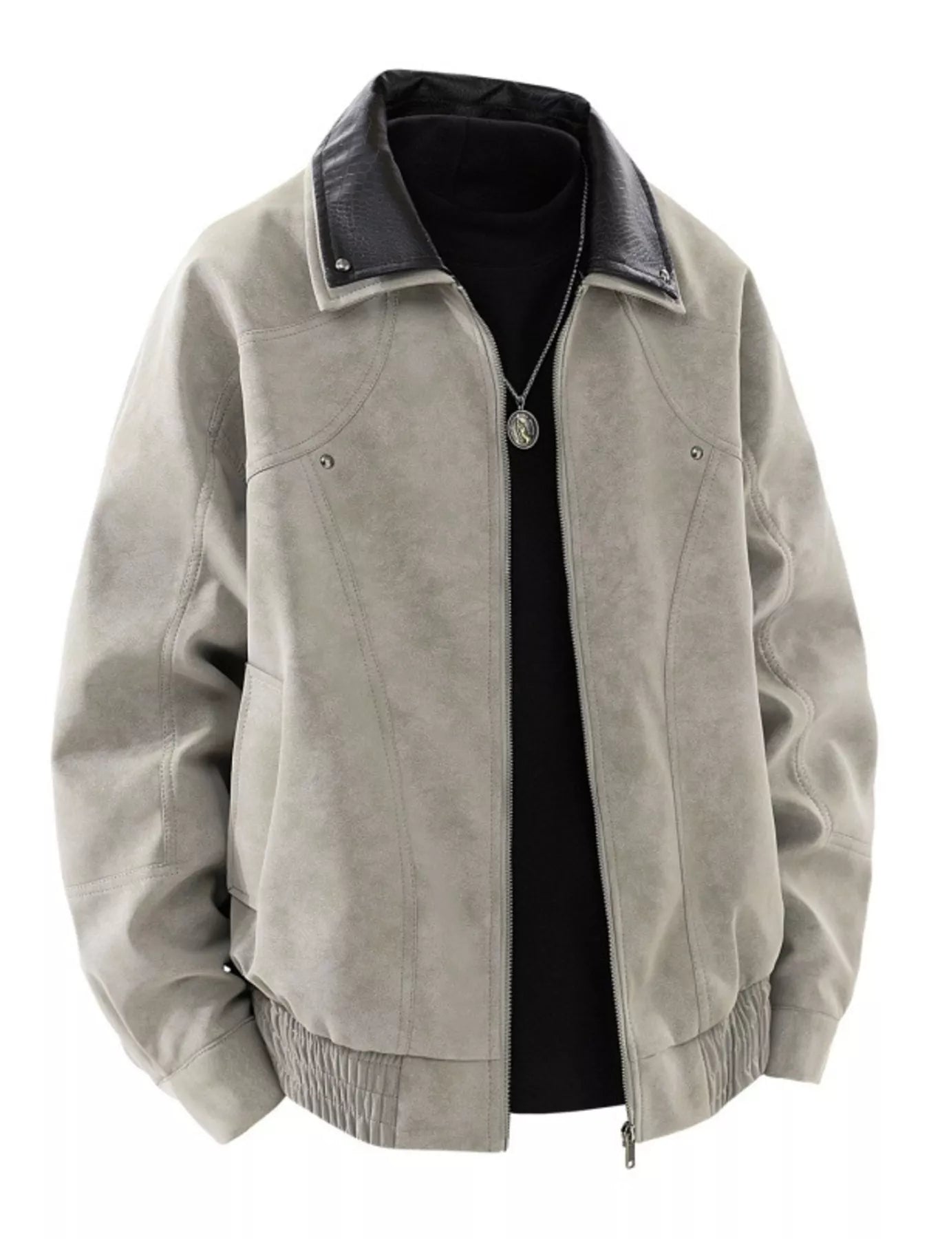 Men's Plus Size Vintage Style Zip Up Bomber Jacket - PBNJ FASHIONS