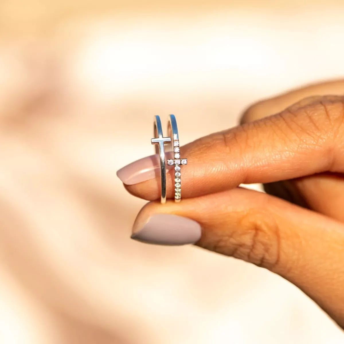 Double Band Cross Ring - PBNJ FASHIONS