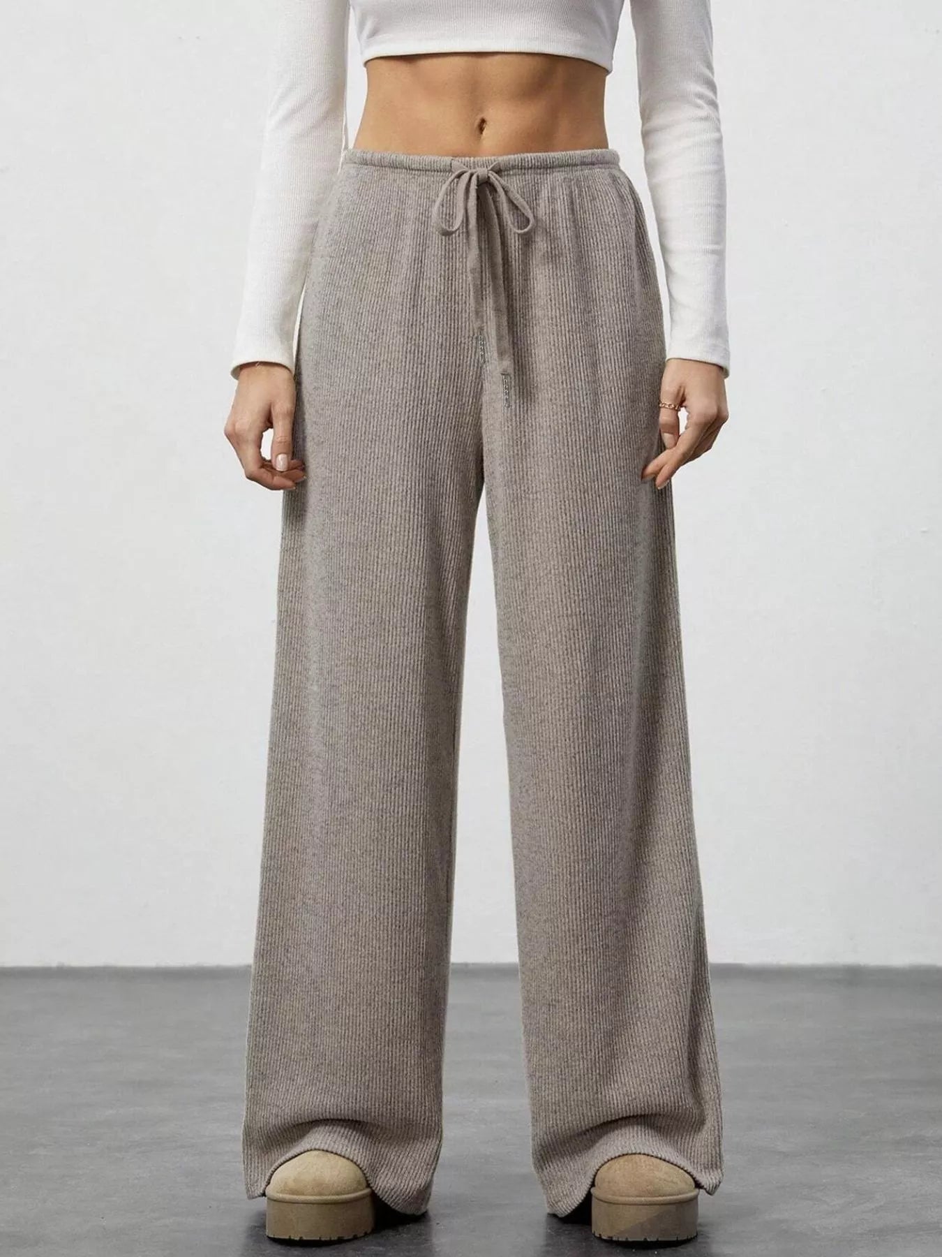 Relaxed Fit Drawstring Pants - PBNJ FASHIONS