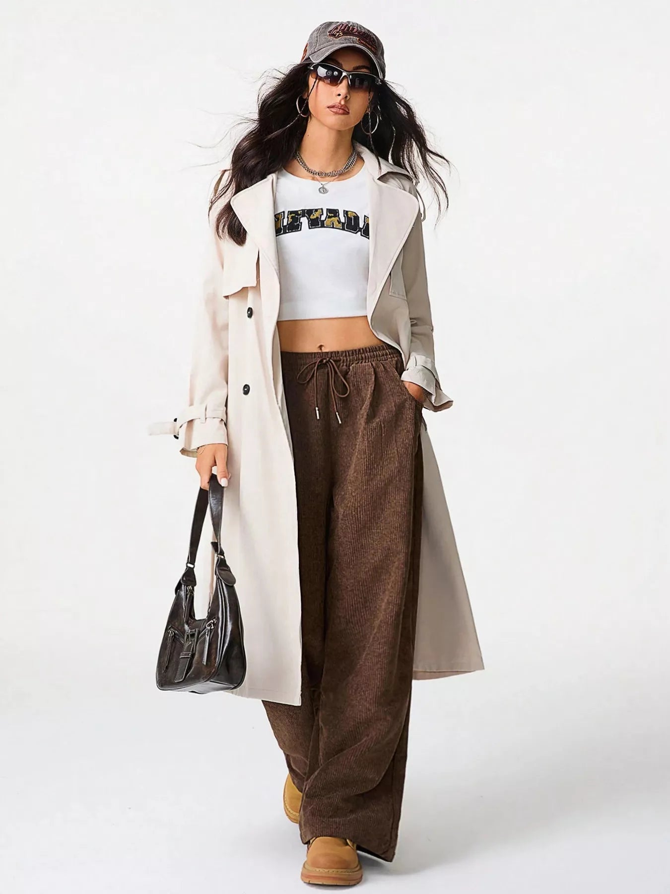 Casual Corduroy Wide Leg Pants - PBNJ FASHIONS
