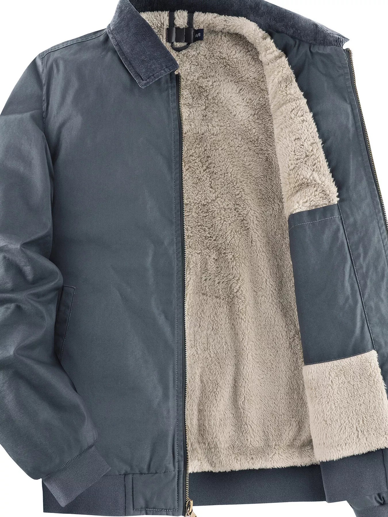 Men's Sherpa Lined Zip Up Jacket - PBNJ FASHIONS