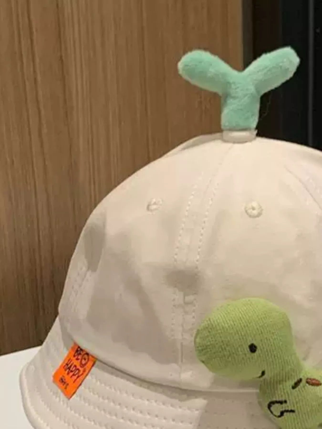 Children's Dinosaur & Sprout Decor Bucket Hat - PBNJ FASHIONS