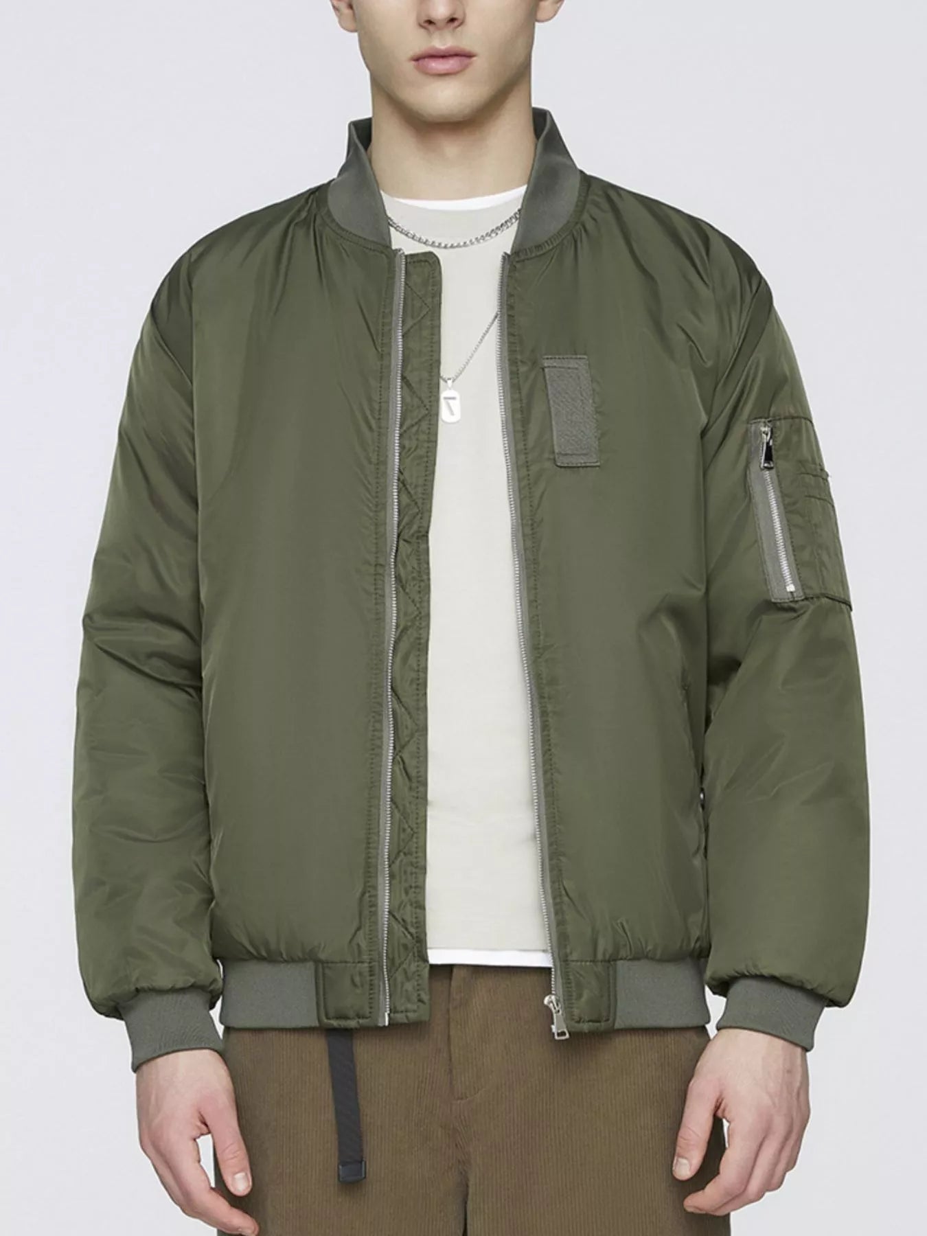 Men's Plus Size Lightweight Bomber Jacket - PBNJ FASHIONS