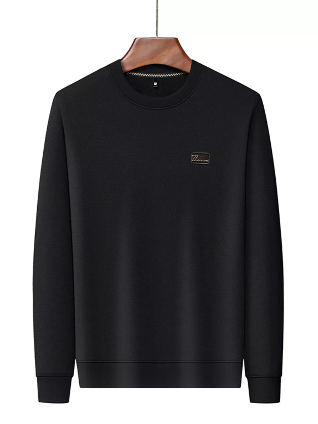 Men's Plus Size Textured Long Sleeve Casual T-Shirt - PBNJ FASHIONS