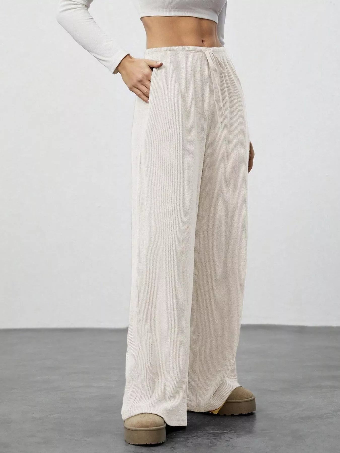 Relaxed Fit Drawstring Pants - PBNJ FASHIONS