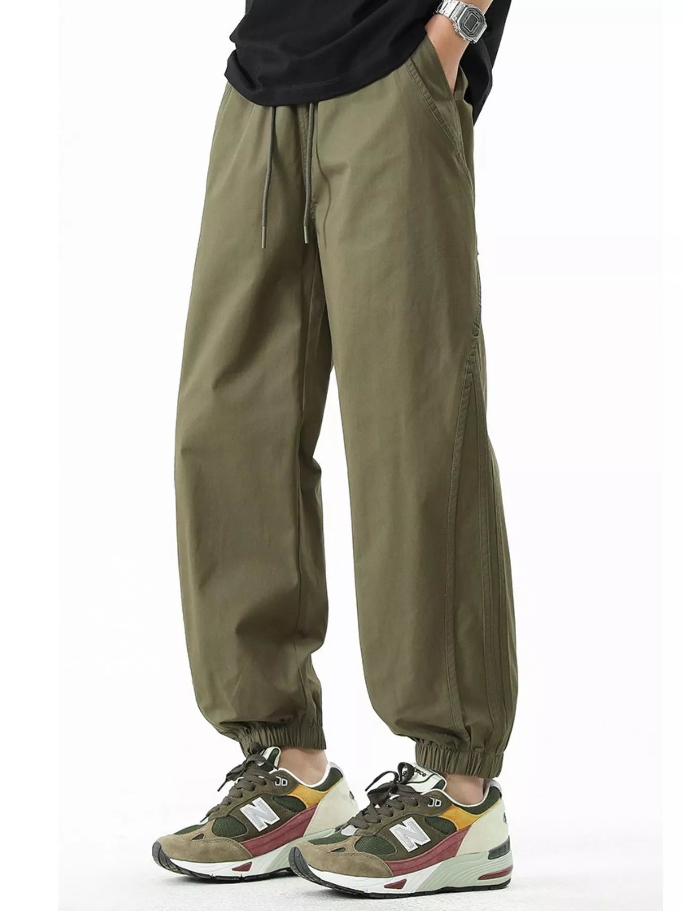Men's Plus Size Loose Fit Drawstring Casual Pants - PBNJ FASHIONS