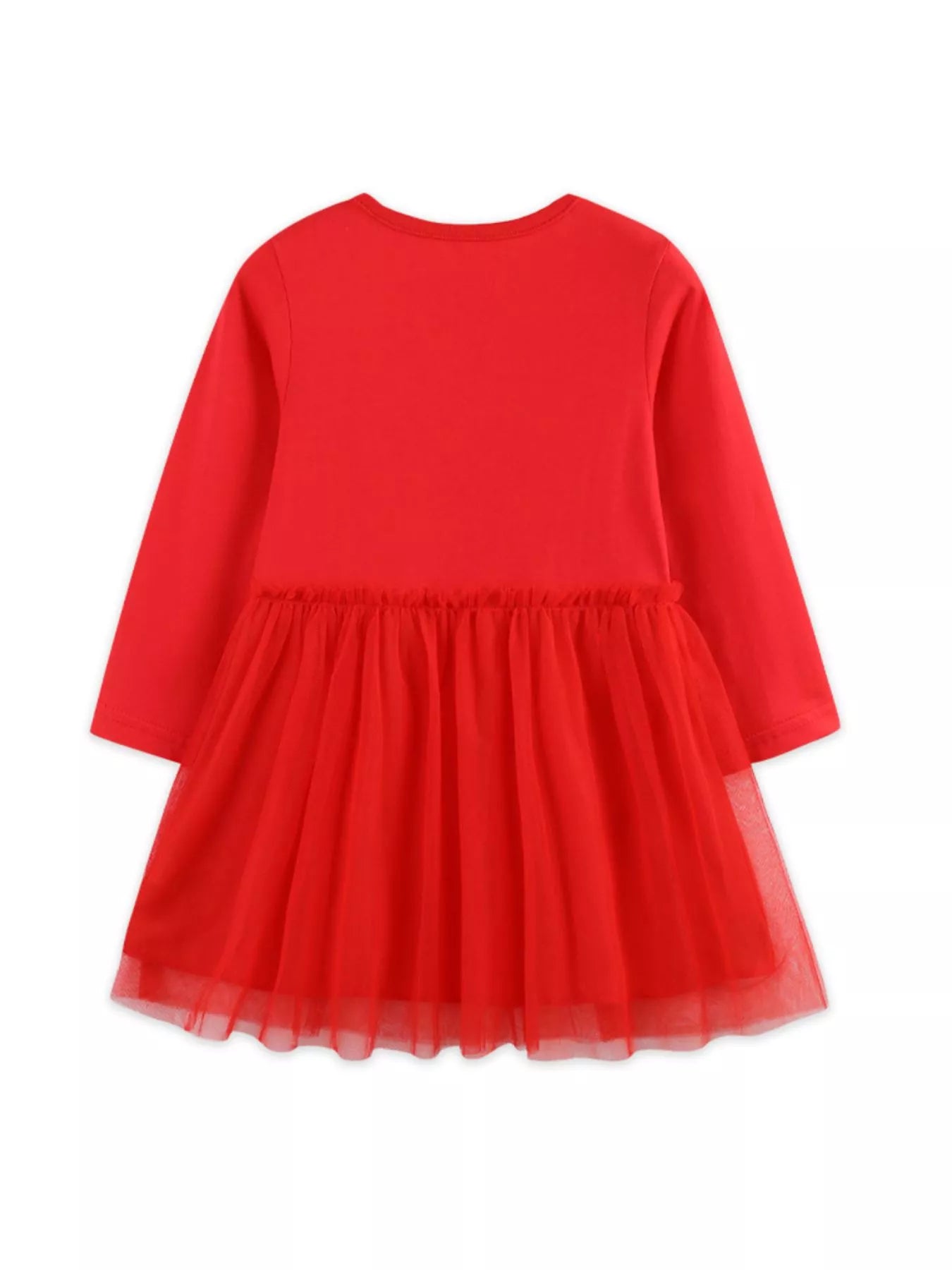 Children's Reindeer Applique Tulle Dress - PBNJ FASHIONS