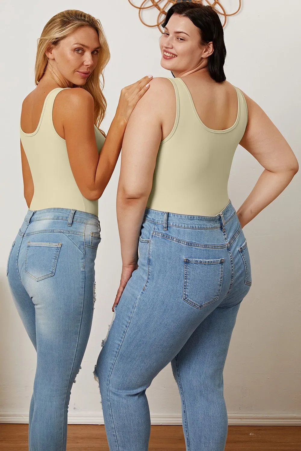 Basic Bae Full Size Square Neck Sleeveless Bodysuit - PBNJ FASHIONS
